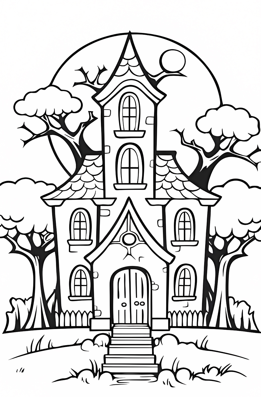 Chat noir d'Halloween — Coloriage à imprimer gratuit