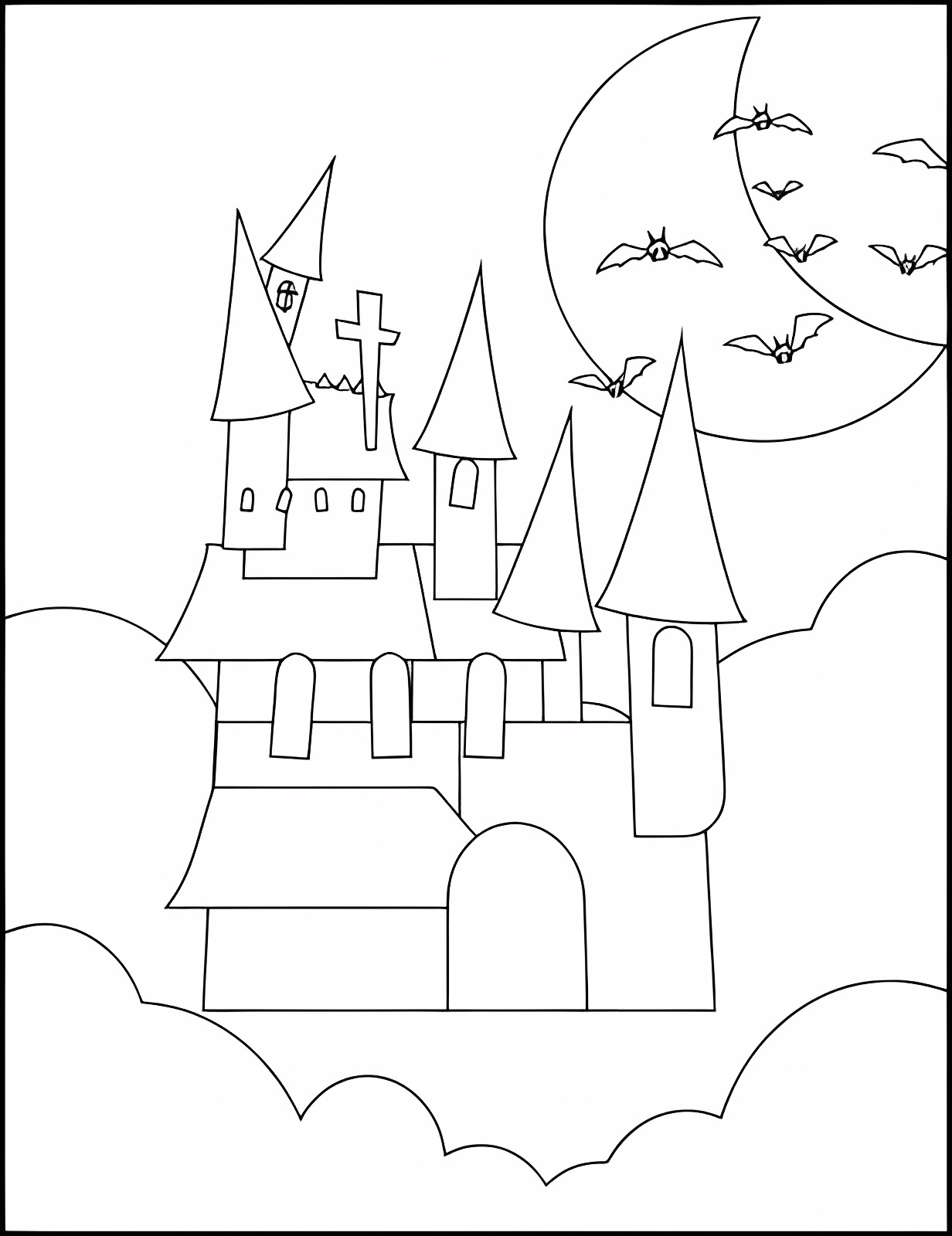 Squelette dansant — Coloriage à imprimer gratuit