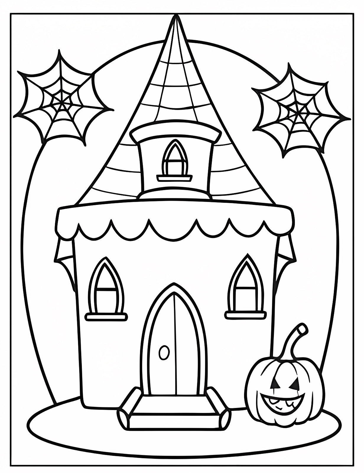 Citrouille d'Halloween — Coloriage à imprimer gratuit
