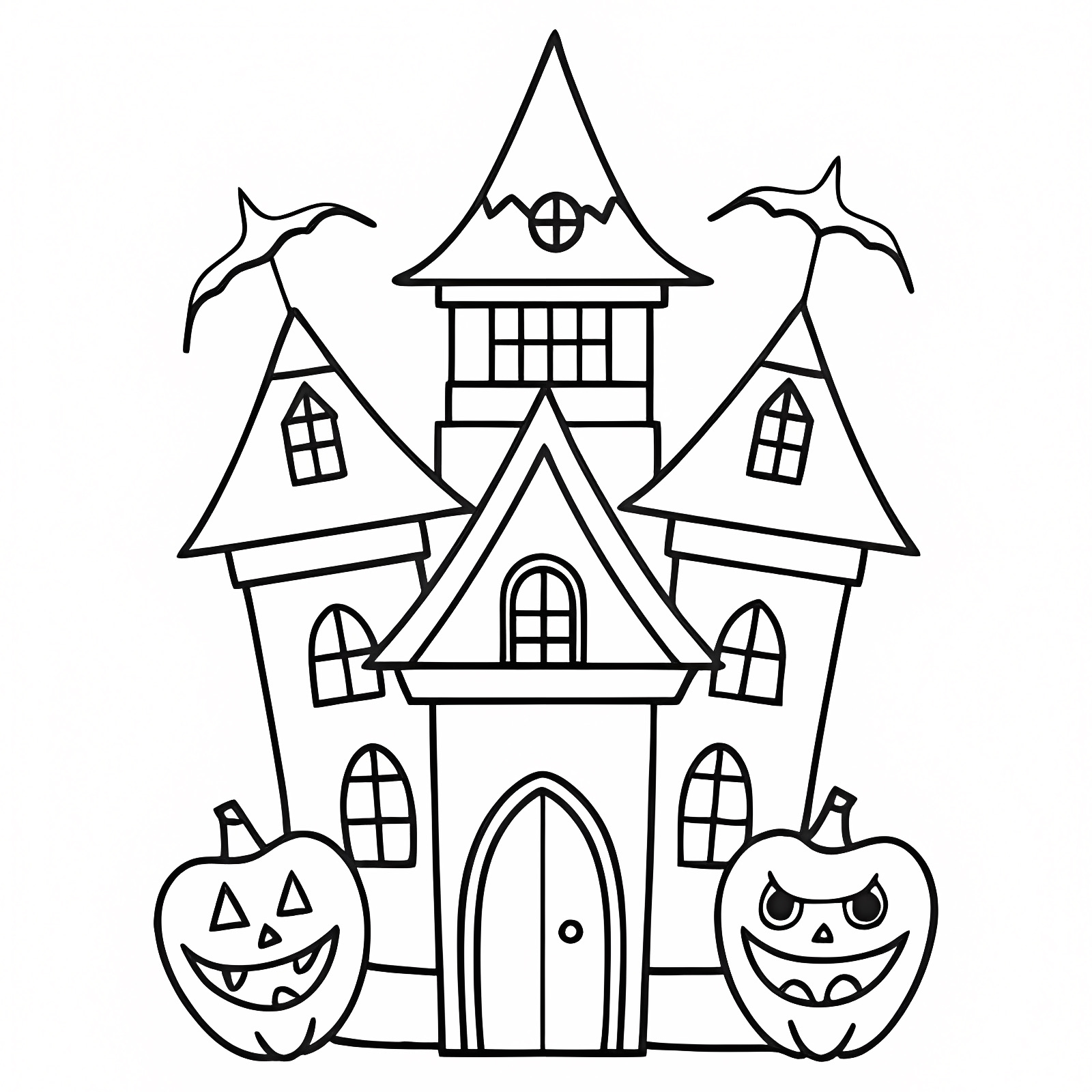 Vampire d'Halloween — Coloriage à imprimer gratuit