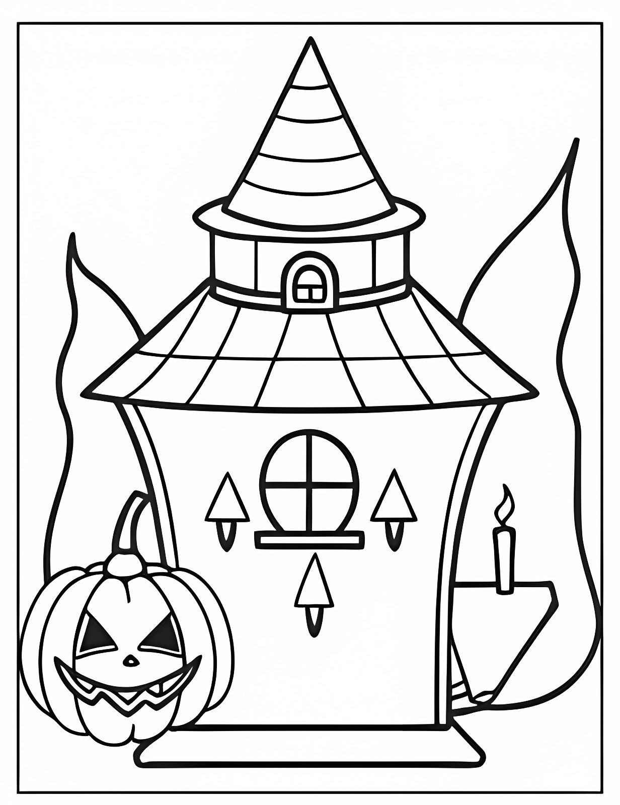 Squelette dansant — Coloriage à imprimer gratuit