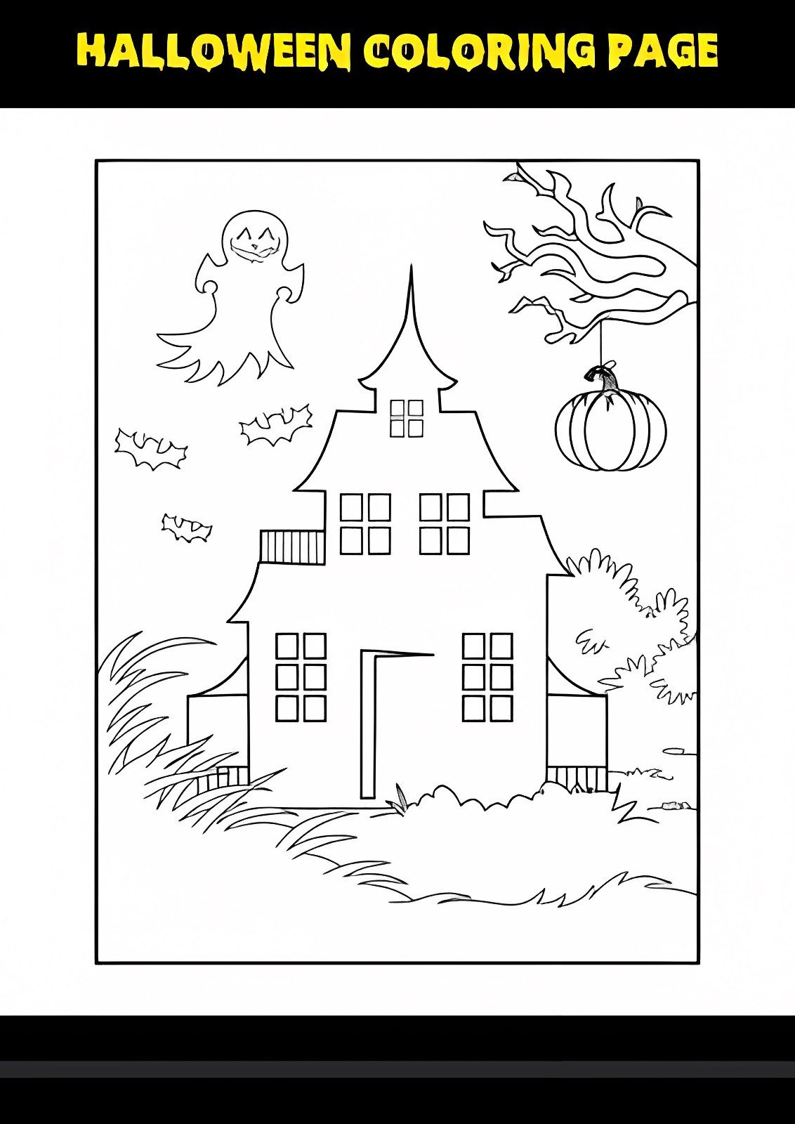 Citrouille d'Halloween — Coloriage à imprimer gratuit