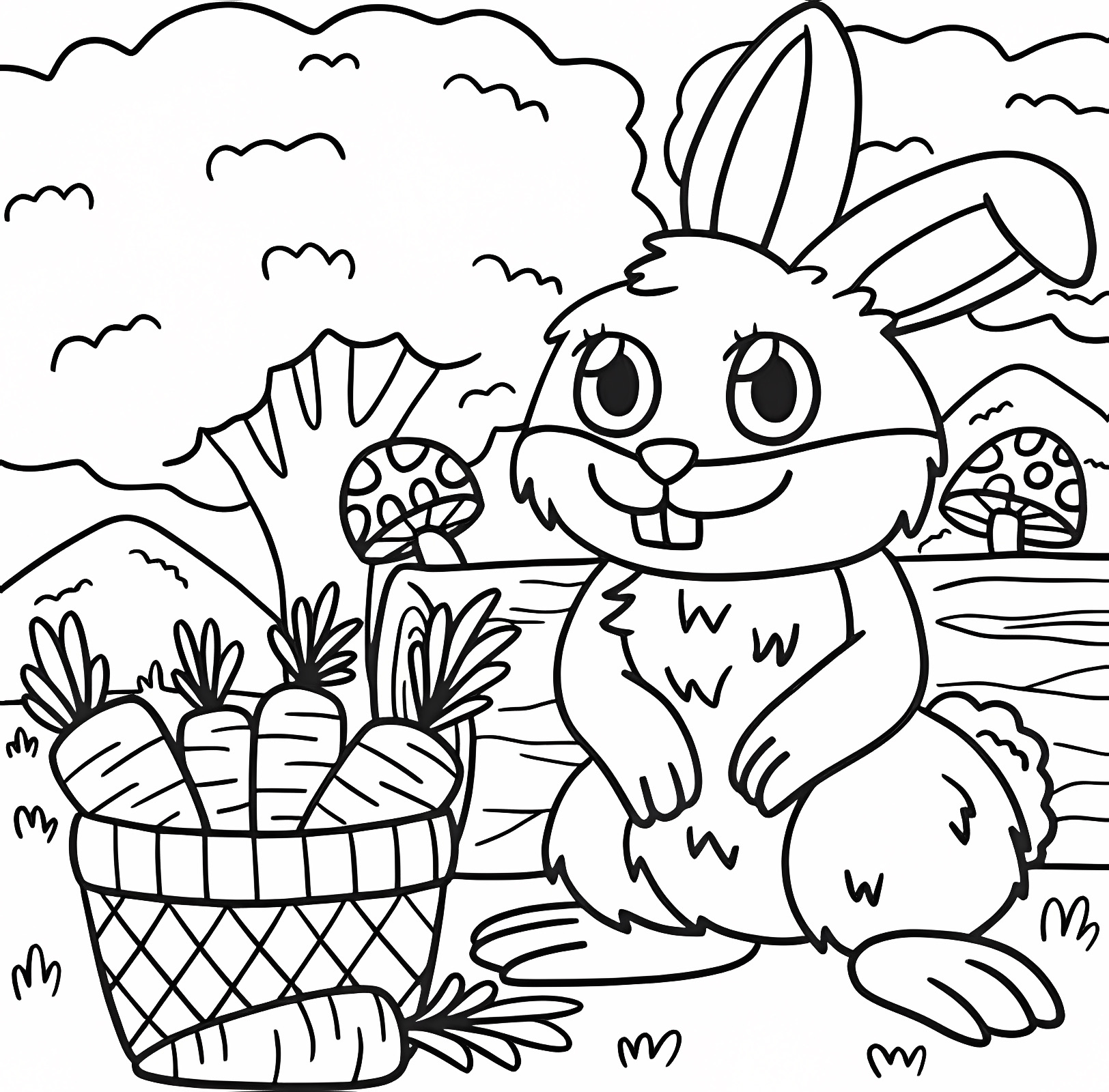 Lapin coloriage animal — Coloriage à imprimer gratuit