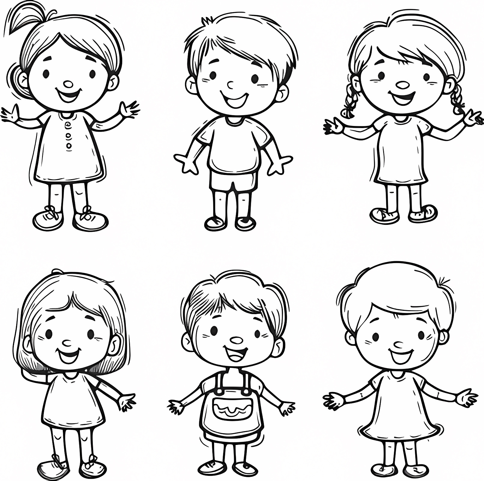 Fun job collection — Free printable coloring page