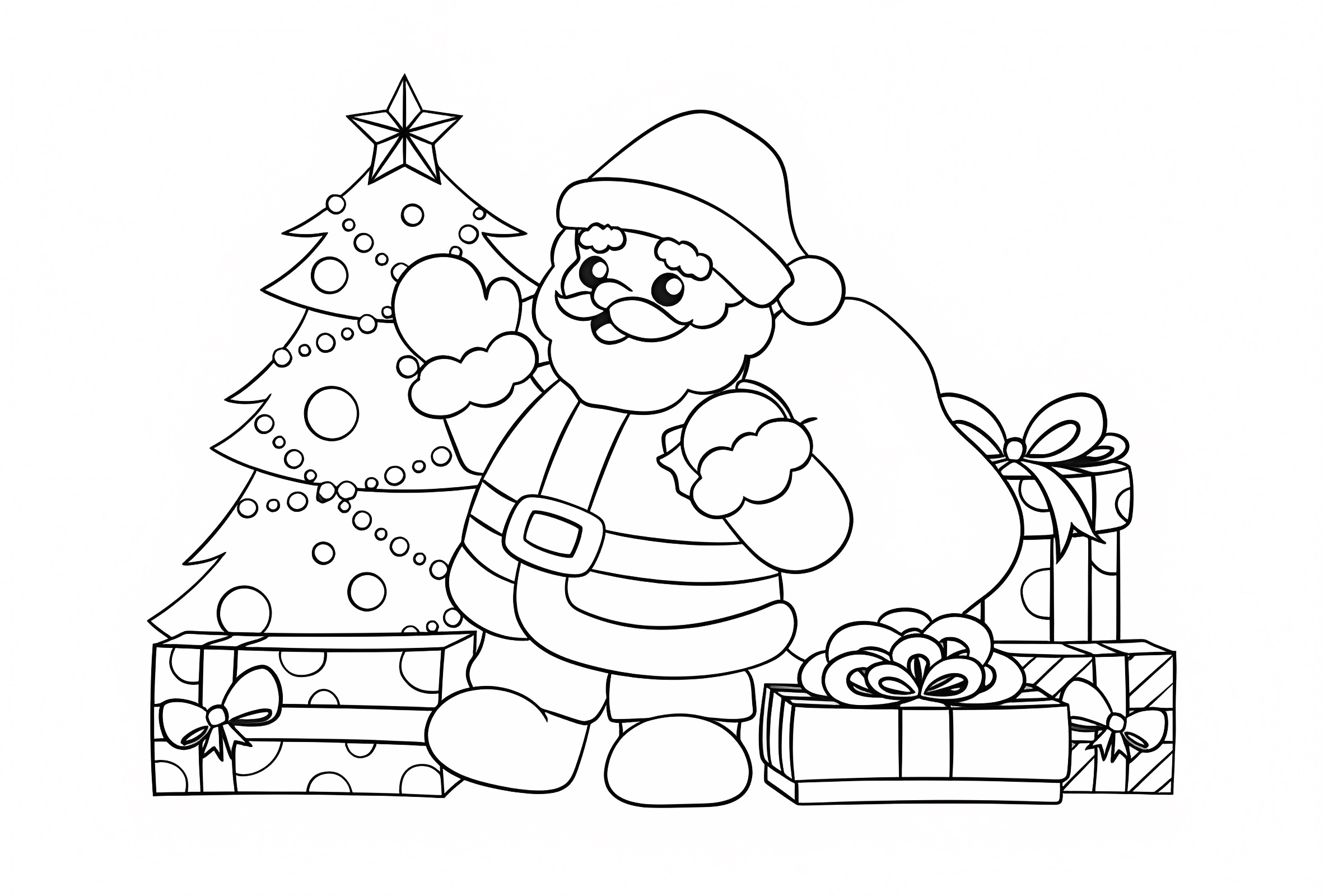 Renne de Noël — Coloriage à imprimer gratuit