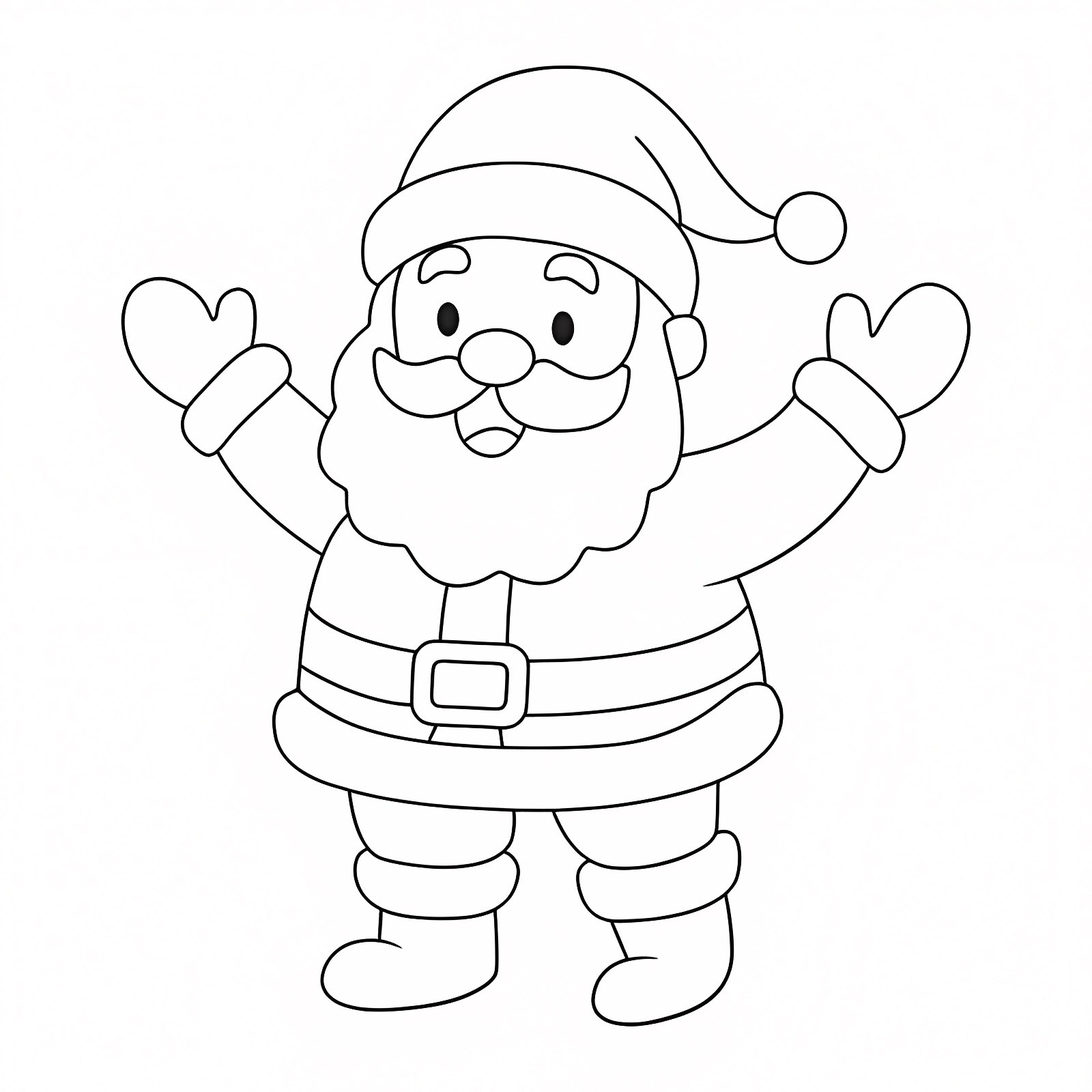 Cadeaux sous le sapin — Coloriage à imprimer gratuit