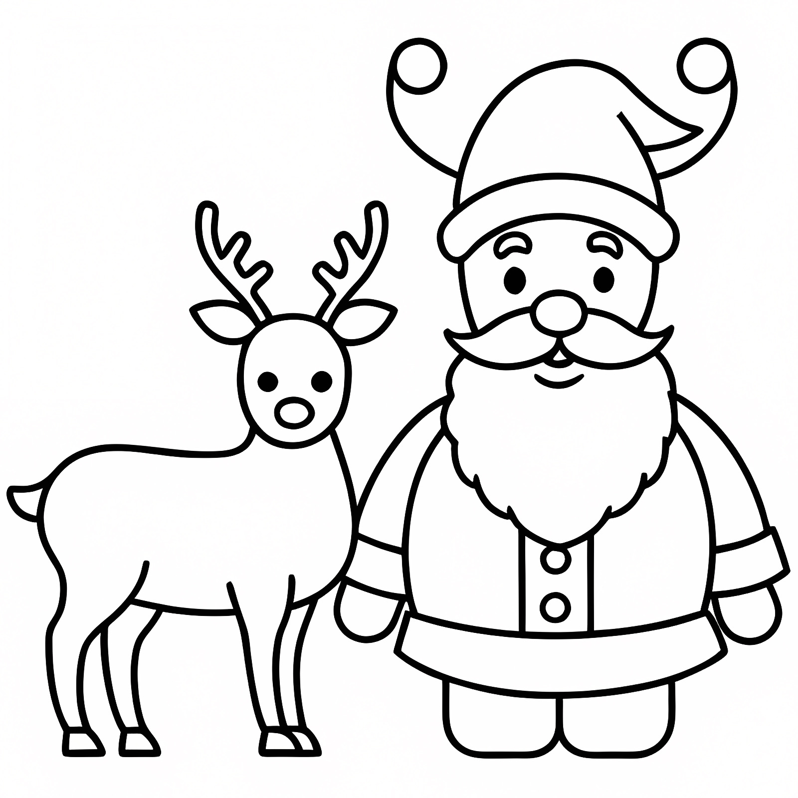 Bonhomme de neige — Coloriage à imprimer gratuit