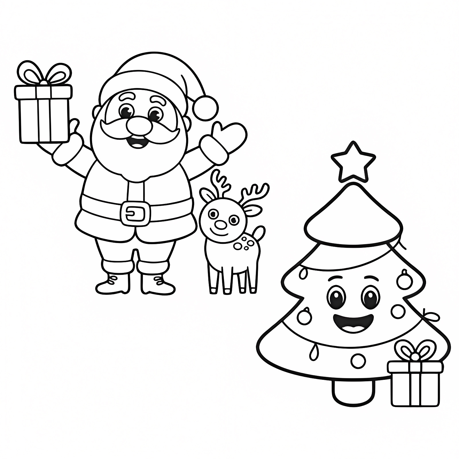Bonhomme de neige — Coloriage à imprimer gratuit