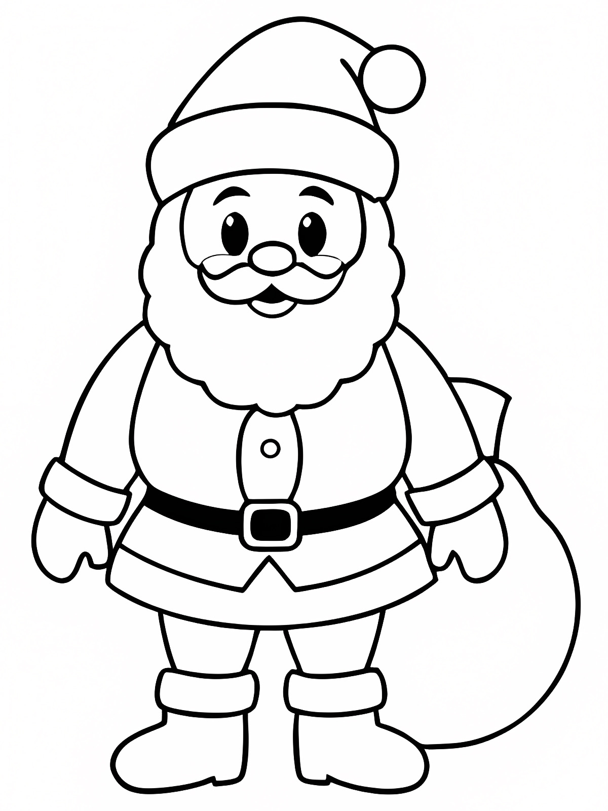 Noël en famille — Coloriage à imprimer gratuit