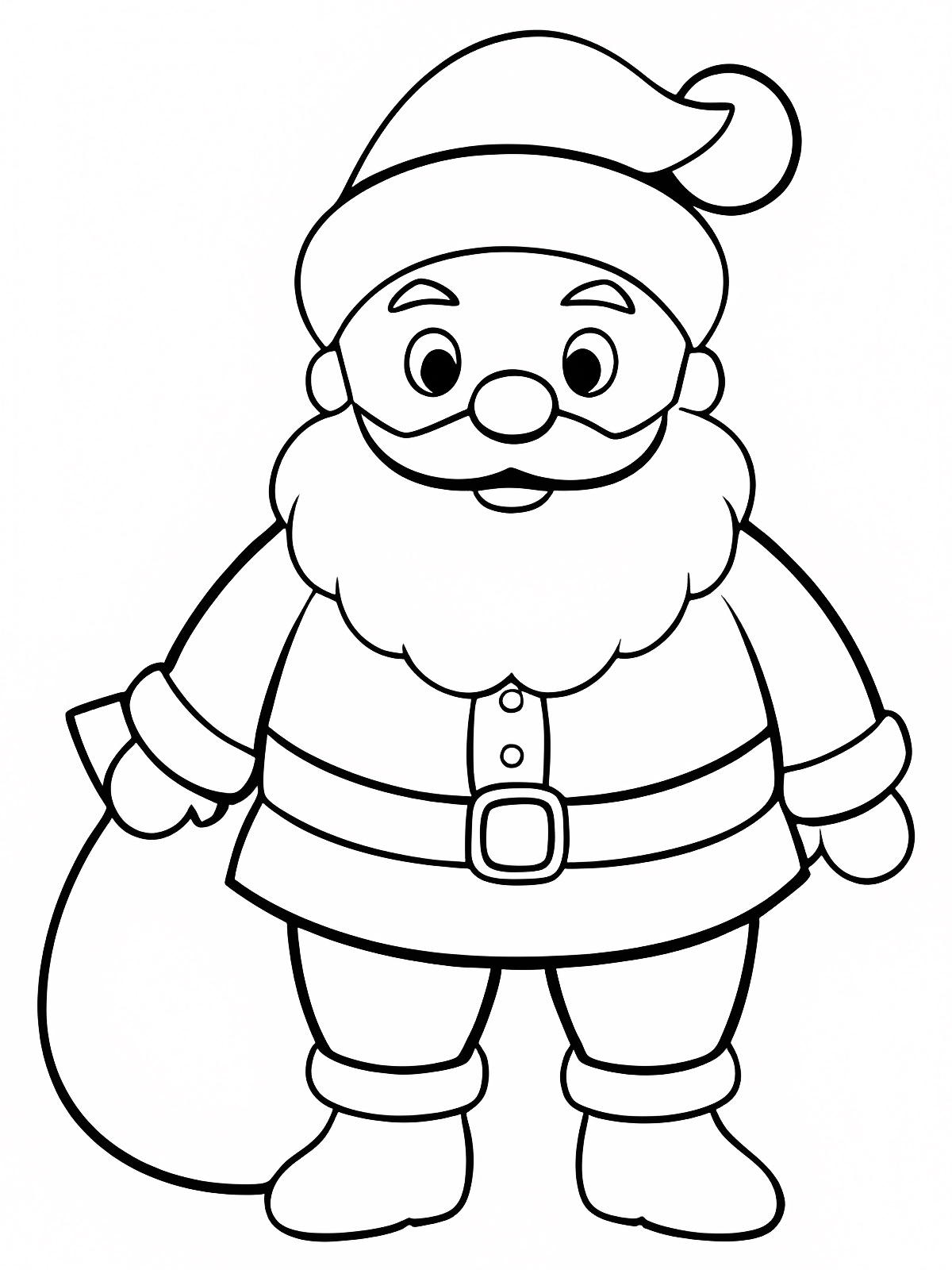 Bonhomme de neige — Coloriage à imprimer gratuit