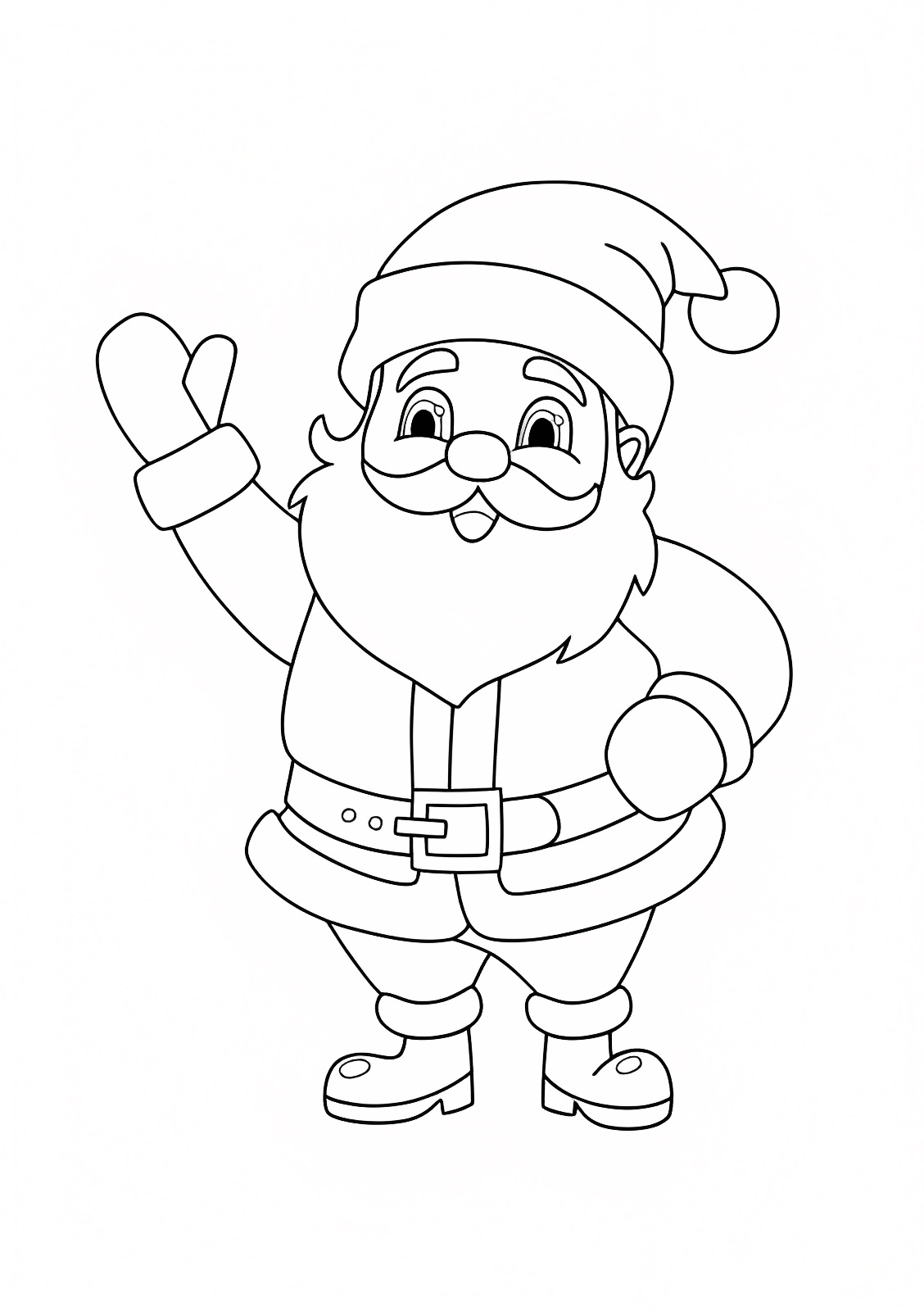 Renne au nez rouge — Coloriage à imprimer gratuit