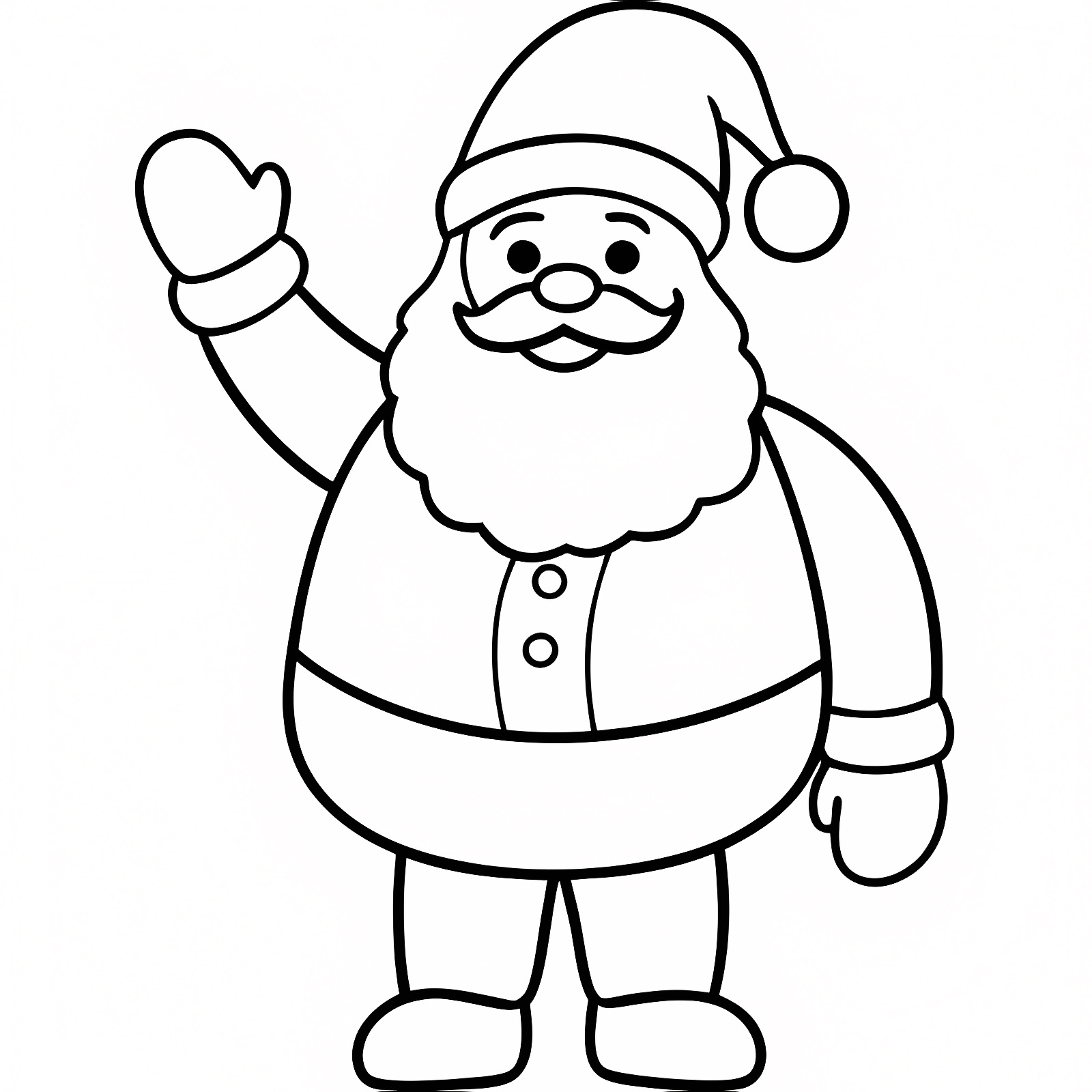 Noël en famille — Coloriage à imprimer gratuit