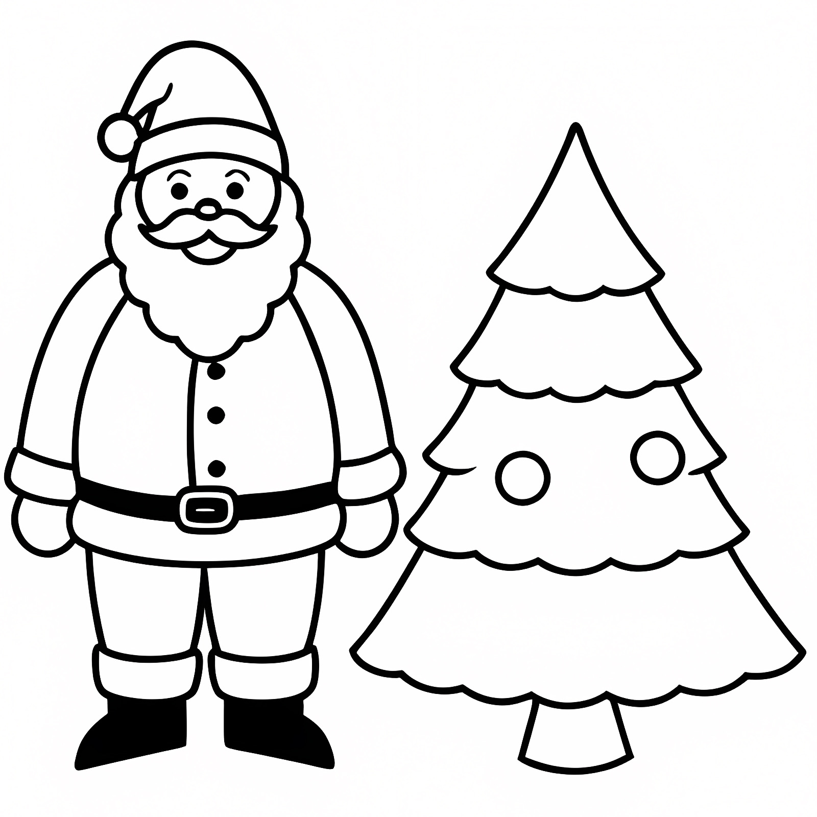 Noël magique — Coloriage à imprimer gratuit