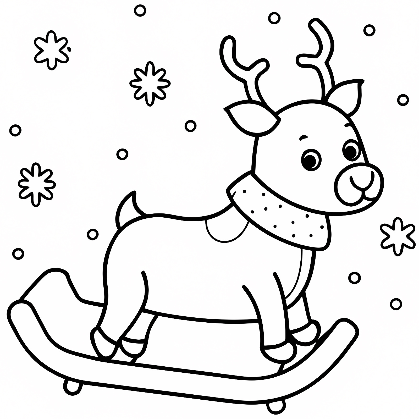 Cheminée de Noël — Coloriage à imprimer gratuit