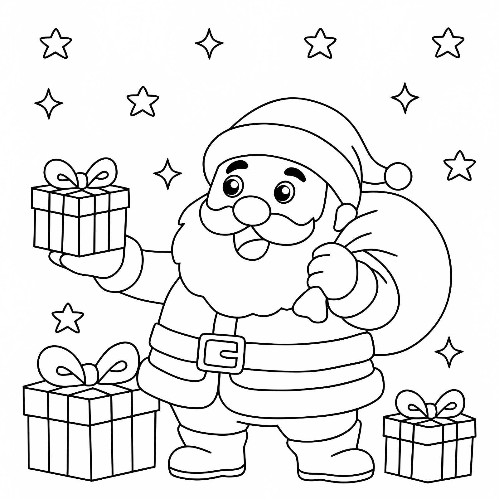 Renne de Noël — Coloriage à imprimer gratuit