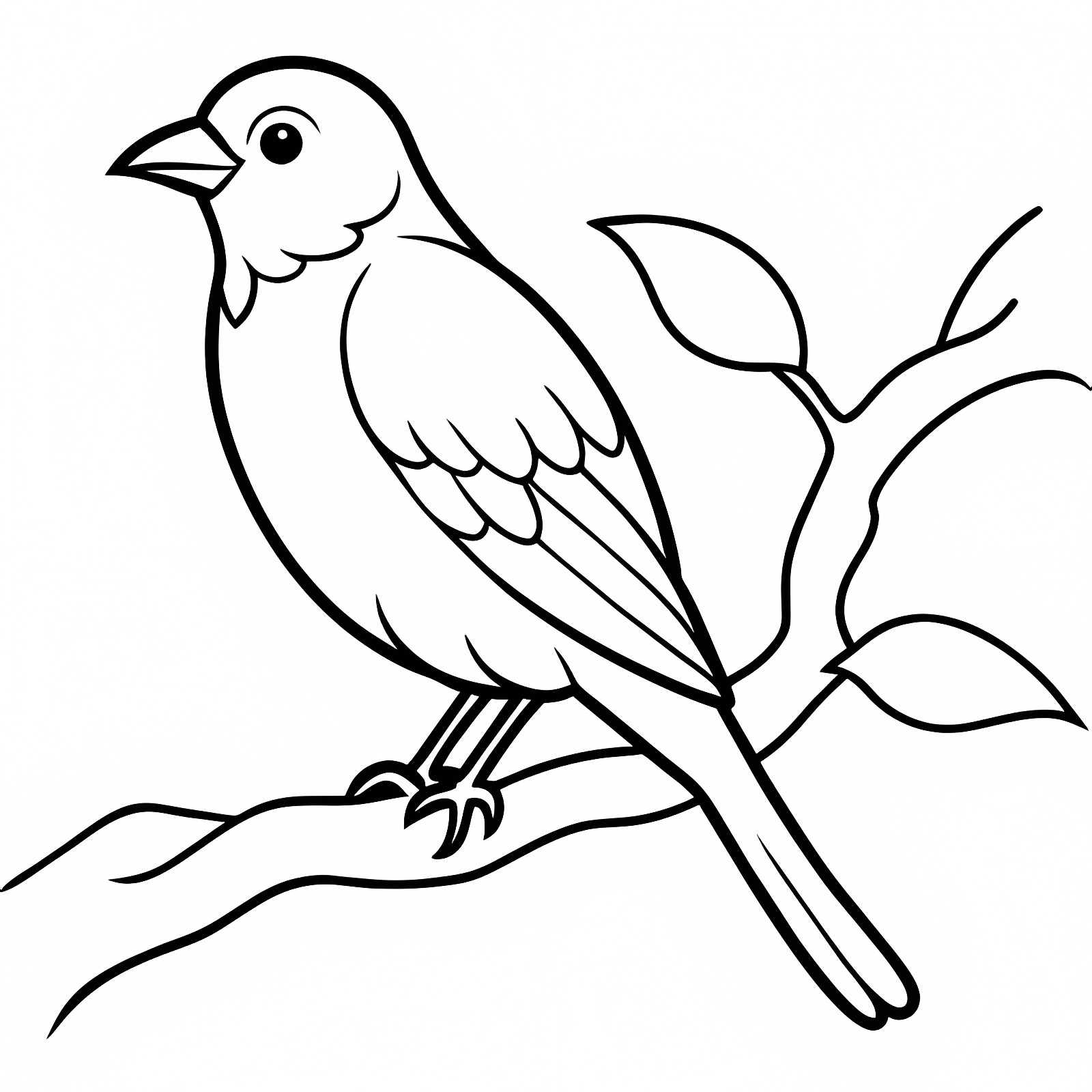 Oiseau coloriage livre — Coloriage à imprimer gratuit