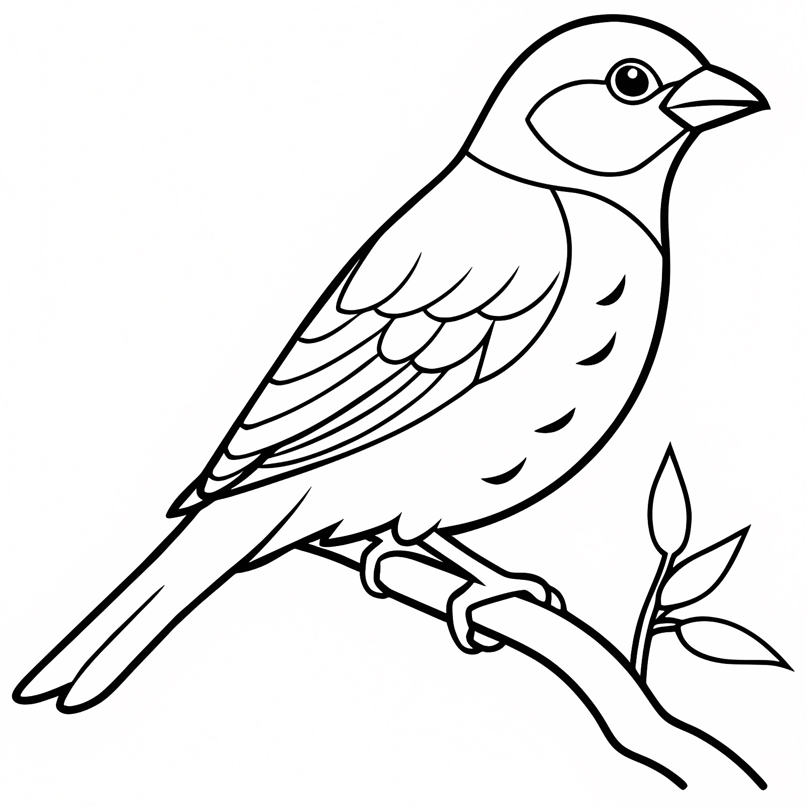 Oiseau coloriage dessin — Coloriage à imprimer gratuit