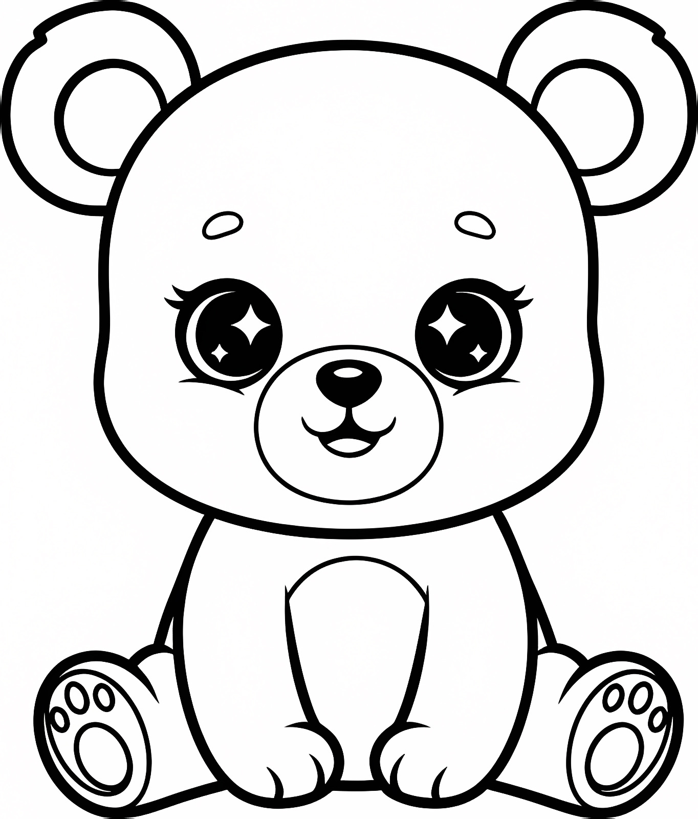 Ours polaire — Coloriage à imprimer gratuit