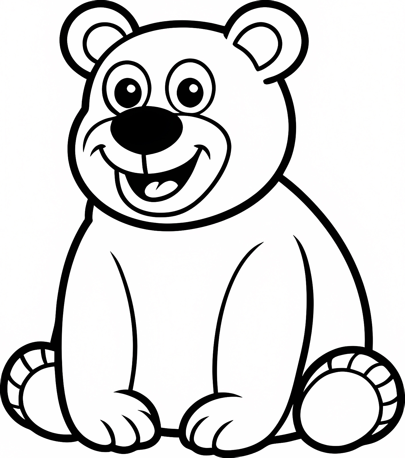 Ours en peluche — Coloriage à imprimer gratuit