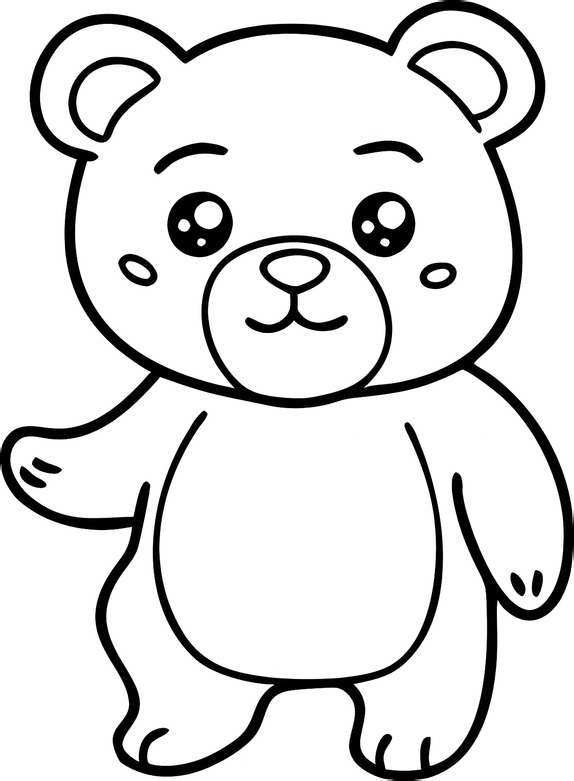 Ours polaire — Coloriage à imprimer gratuit