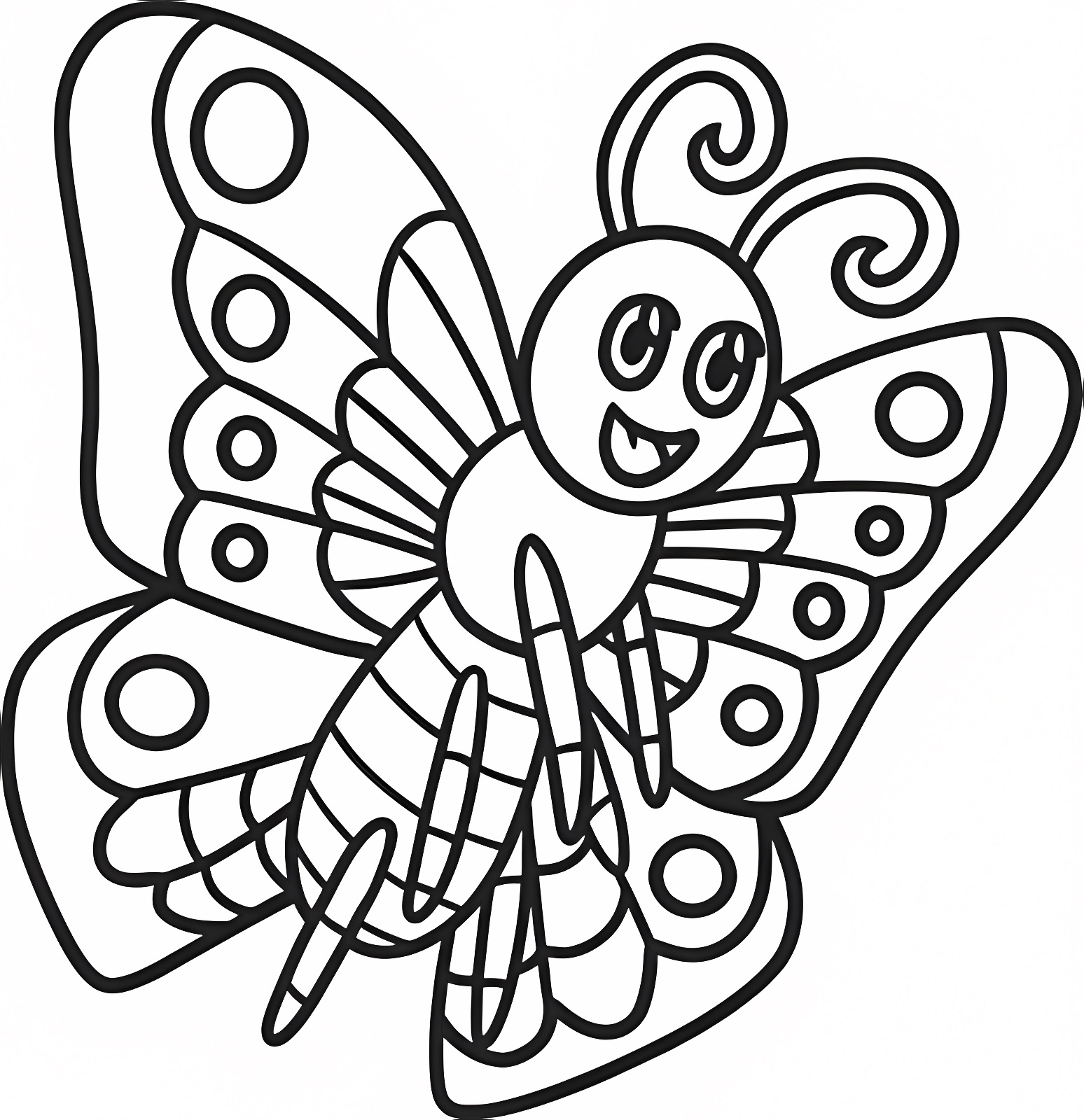 Papillon coloriage animal — Coloriage à imprimer gratuit