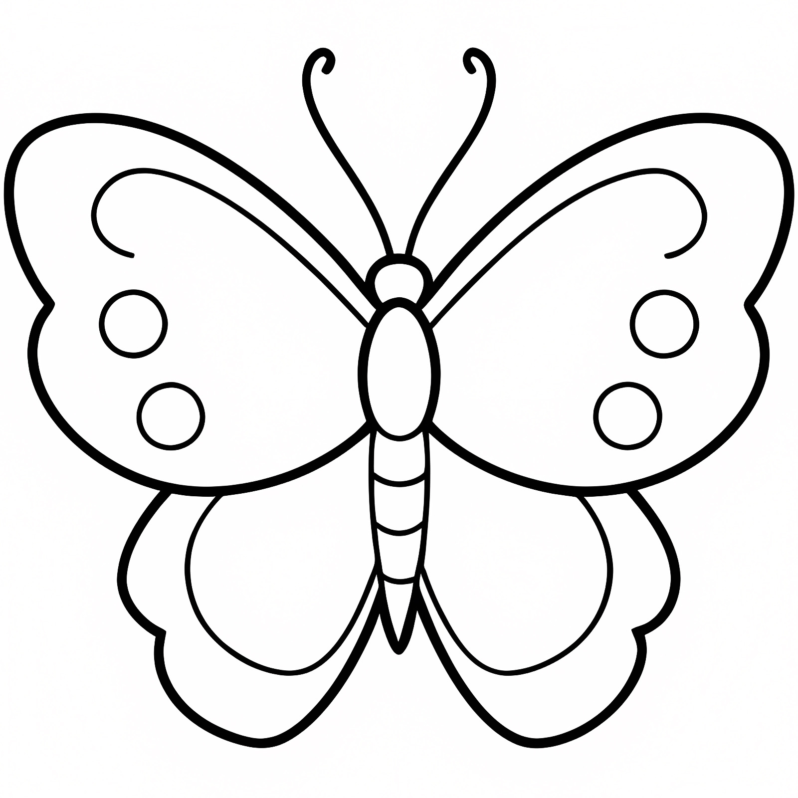 Papillon pages enfants — Coloriage à imprimer gratuit