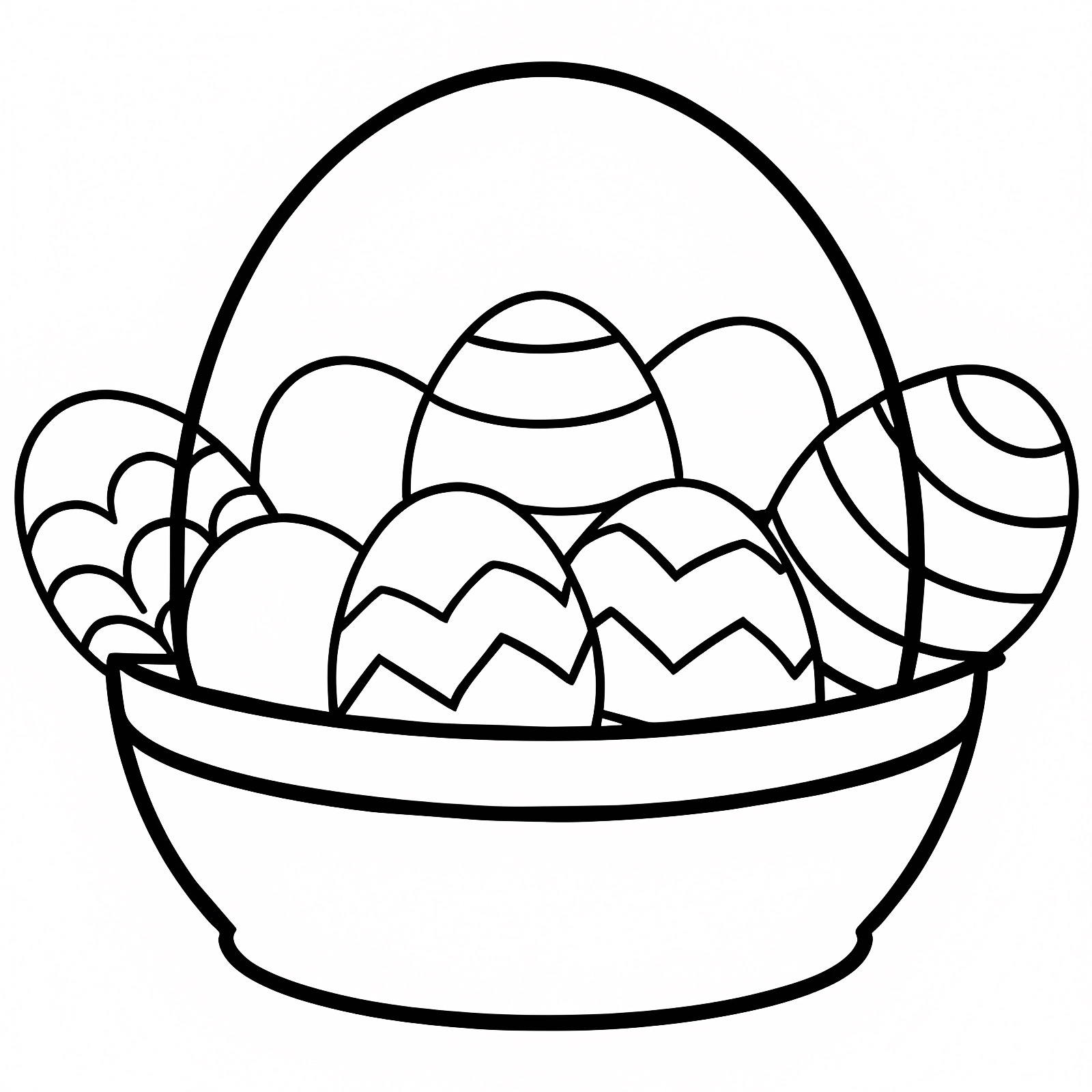 Lapin de Pâques — Coloriage à imprimer gratuit