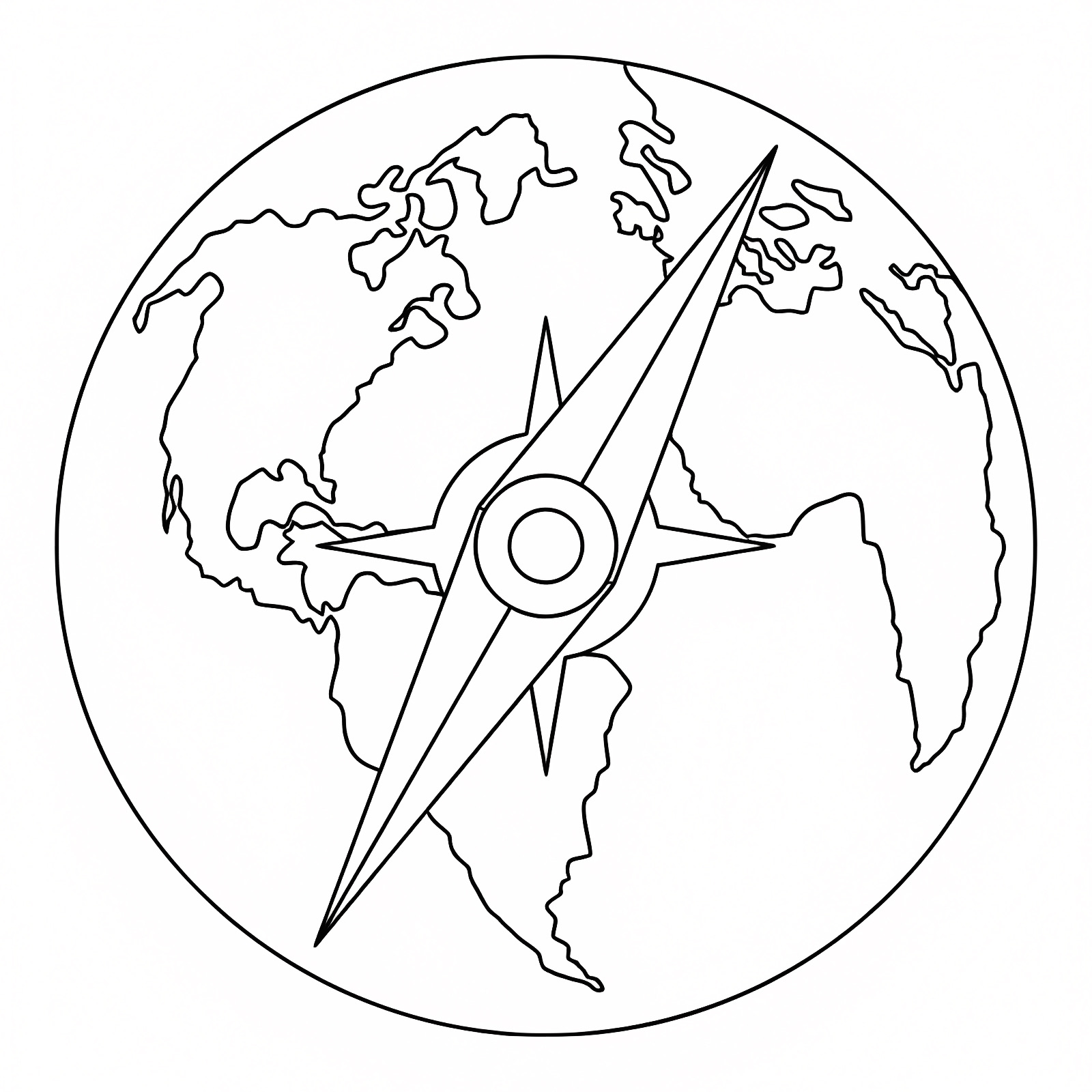 Treasure island to discover — Free printable coloring page