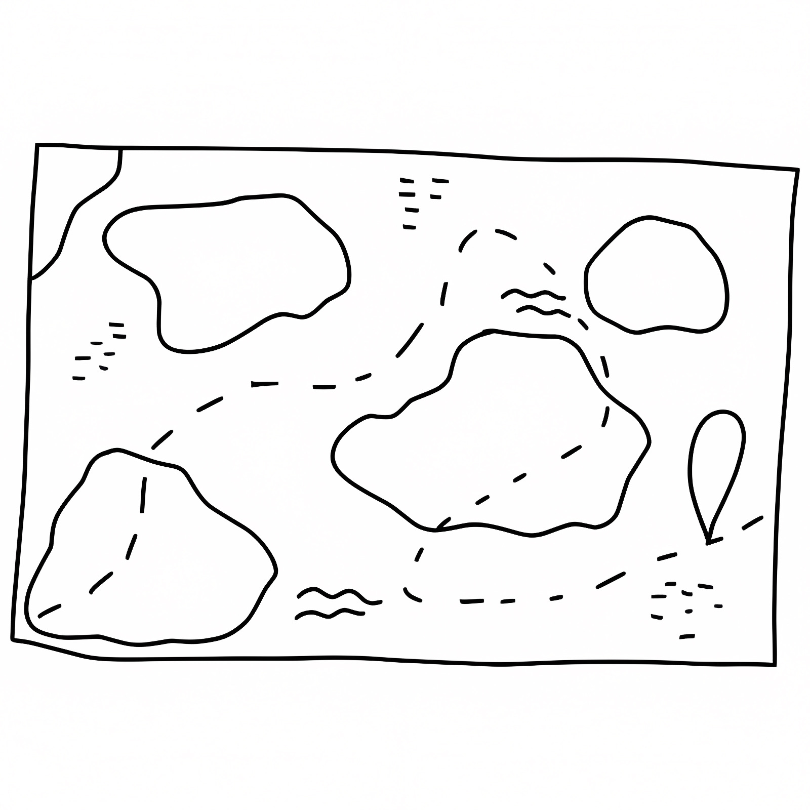 Trip around the world — Free printable coloring page