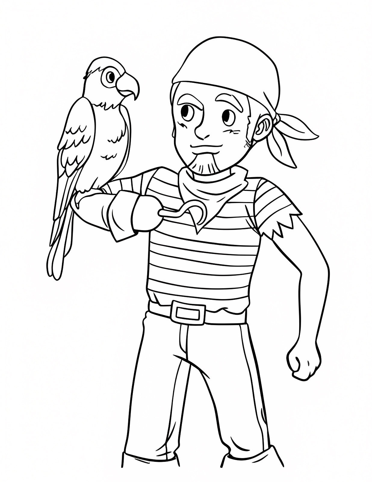 Petit pirate — Coloriage à imprimer gratuit