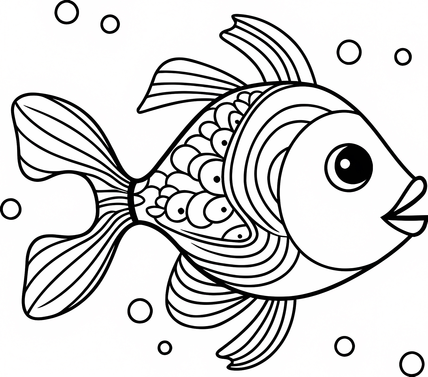 Poisson coloriage livre — Coloriage à imprimer gratuit