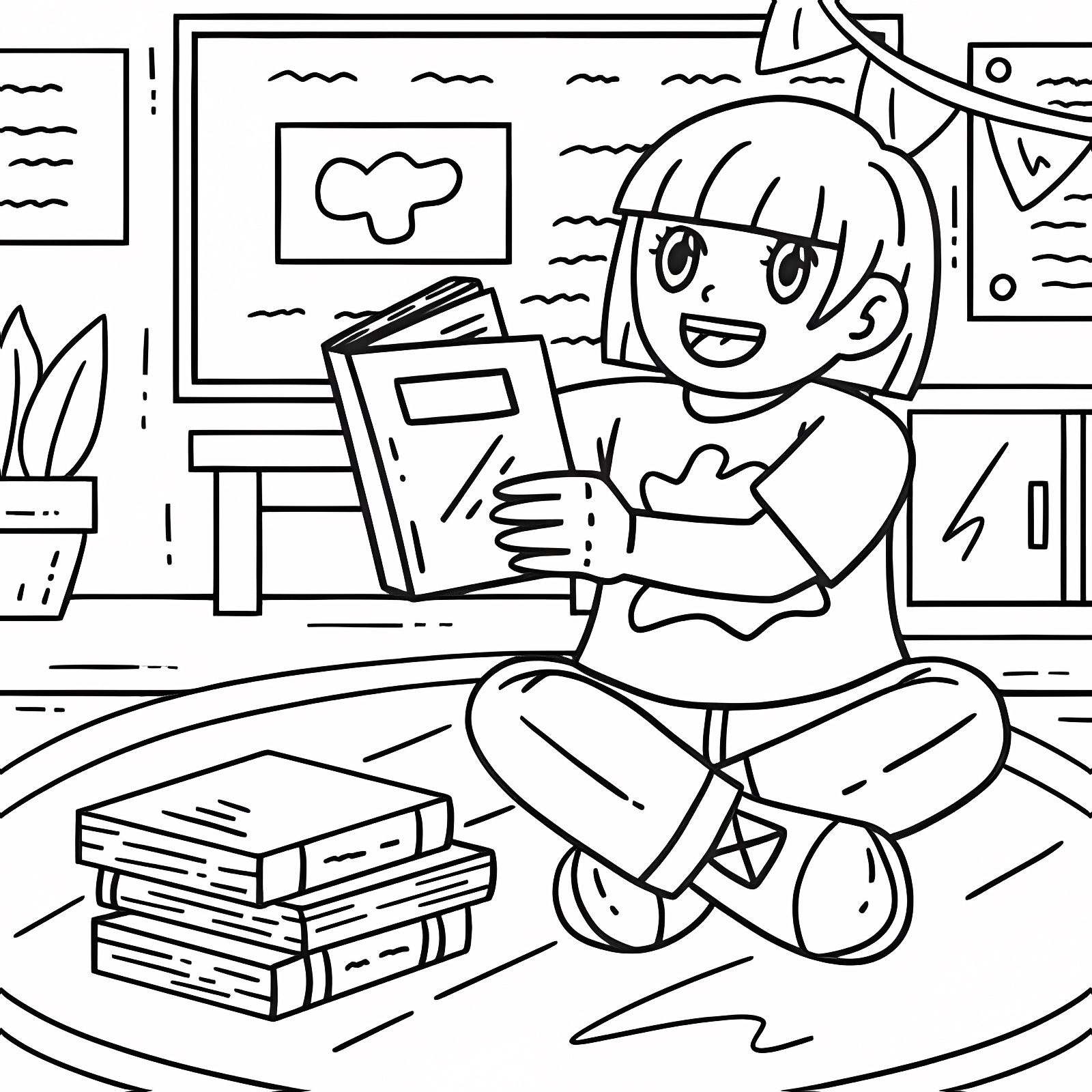 Fournitures scolaires — Coloriage à imprimer gratuit