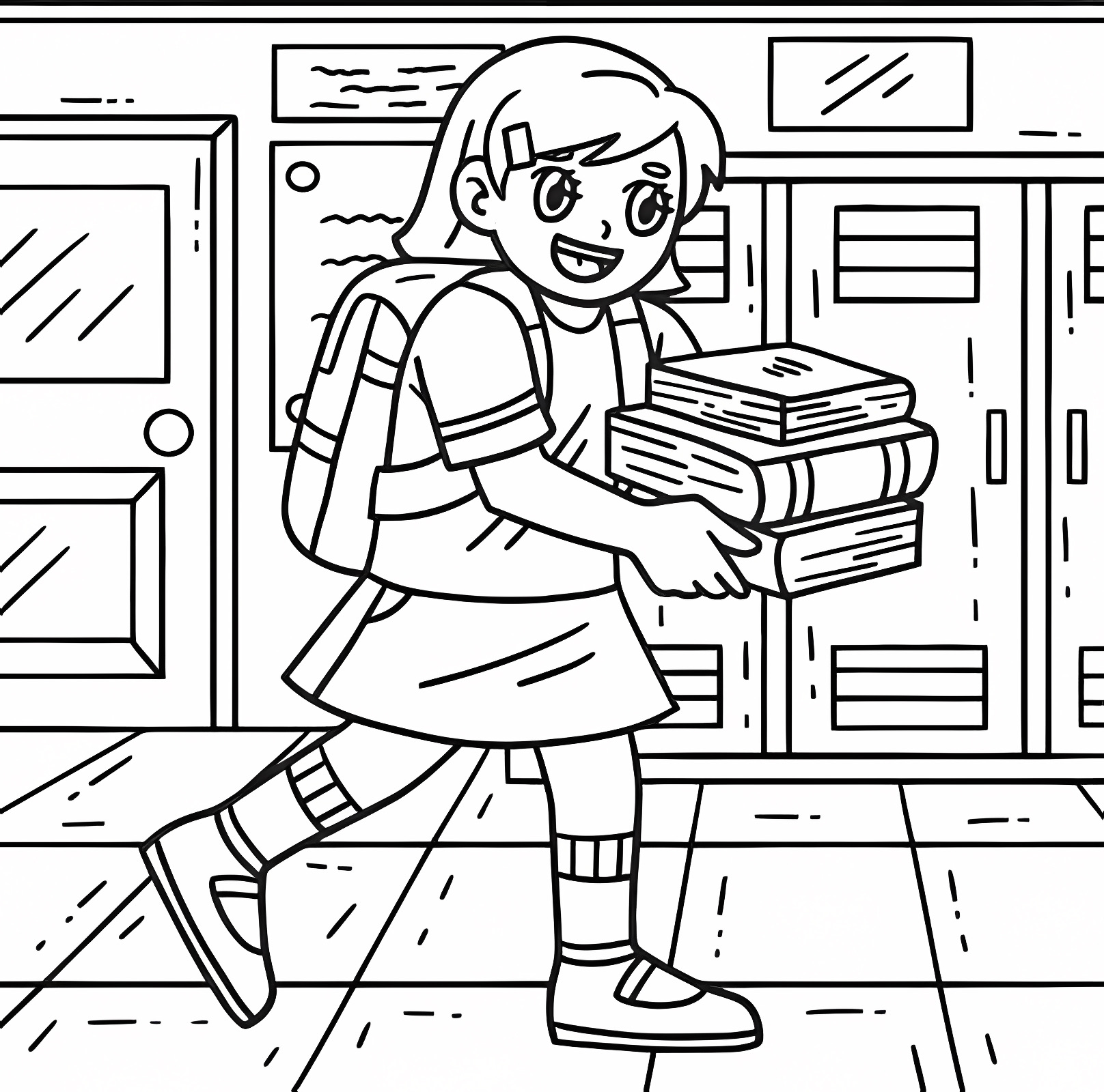 Globe — Free printable coloring page