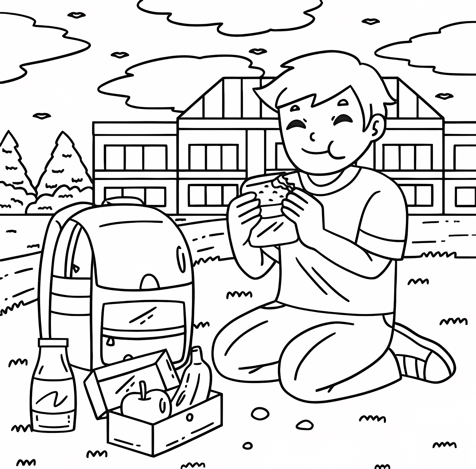 Blackboard — Free printable coloring page