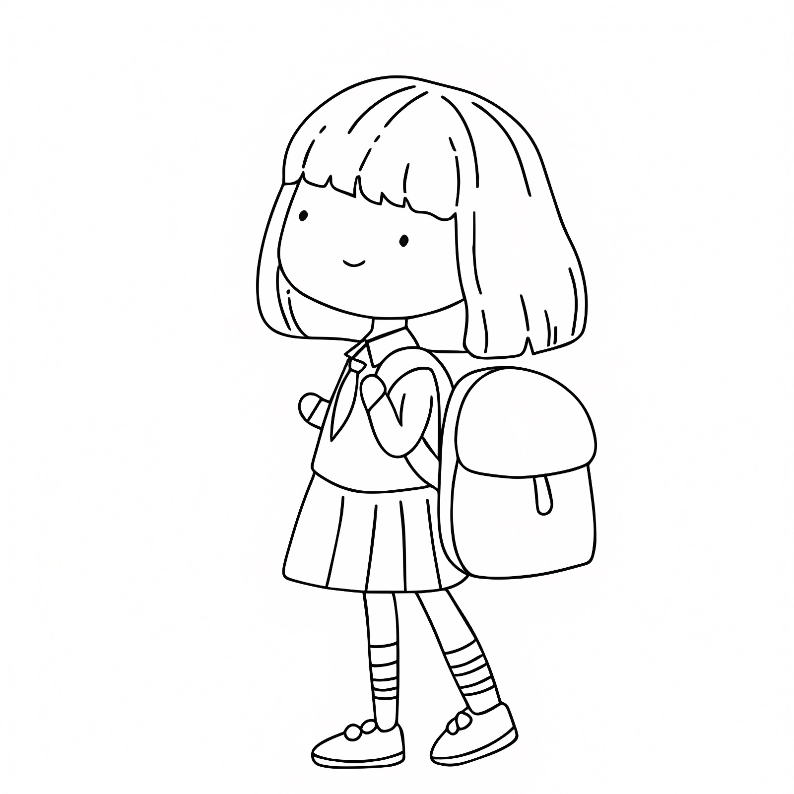 Fournitures scolaires — Coloriage à imprimer gratuit