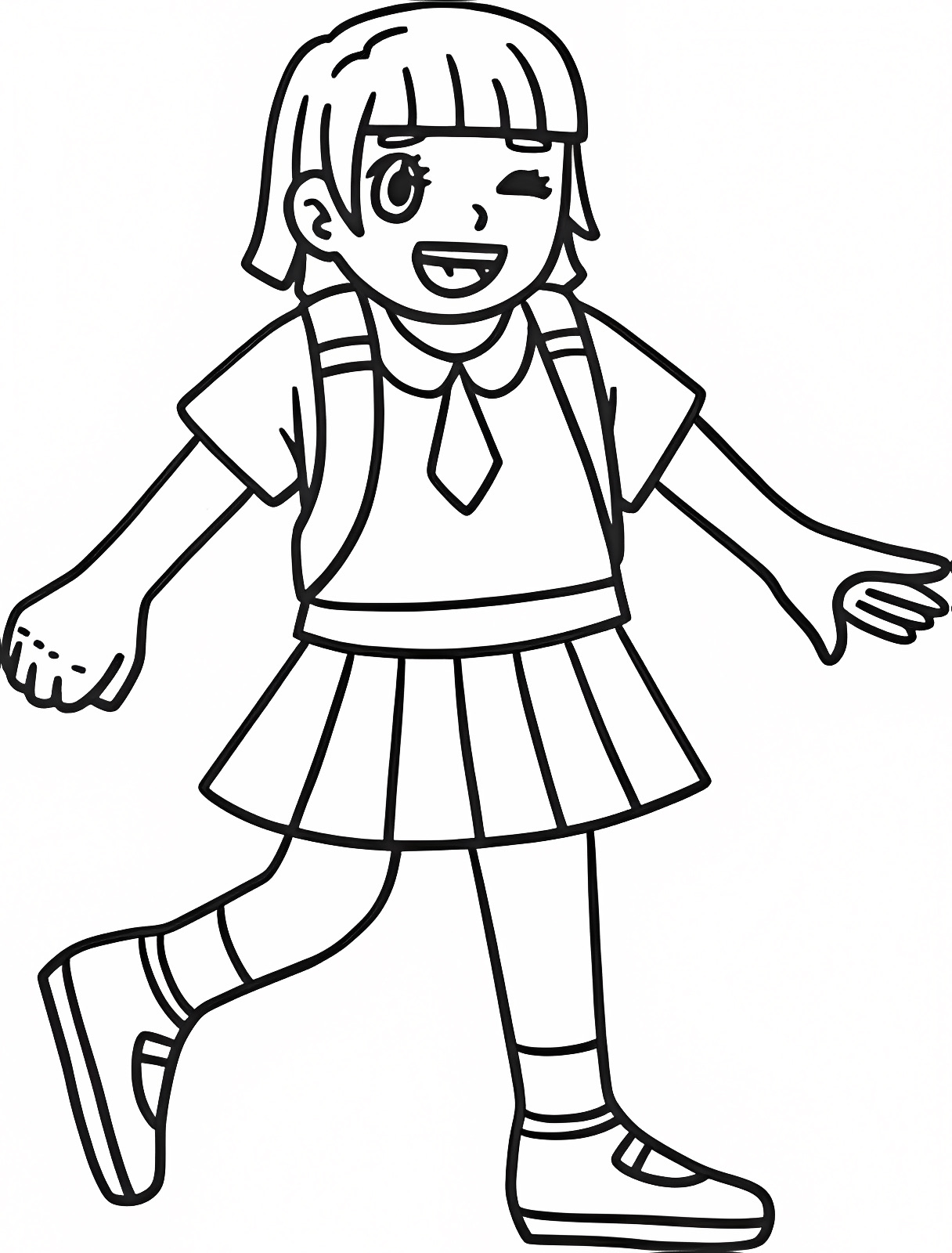 School bus — Free printable coloring page
