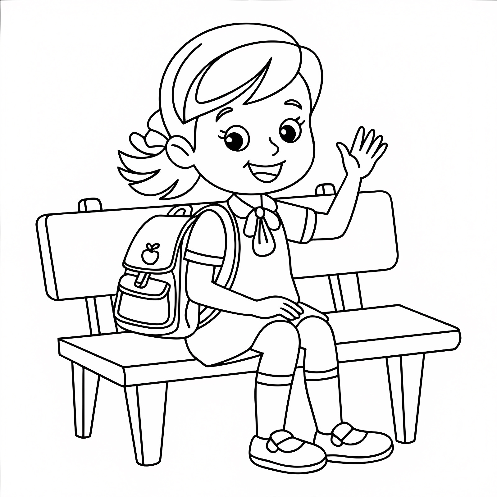 Livre et cahier — Coloriage à imprimer gratuit