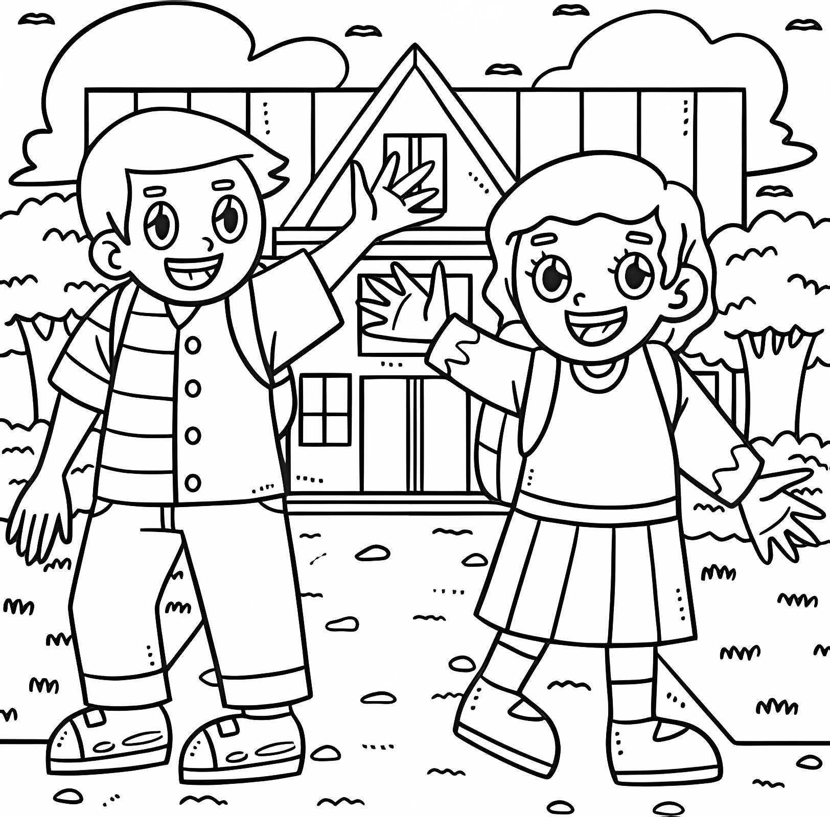 Crayons de couleur — Coloriage à imprimer gratuit