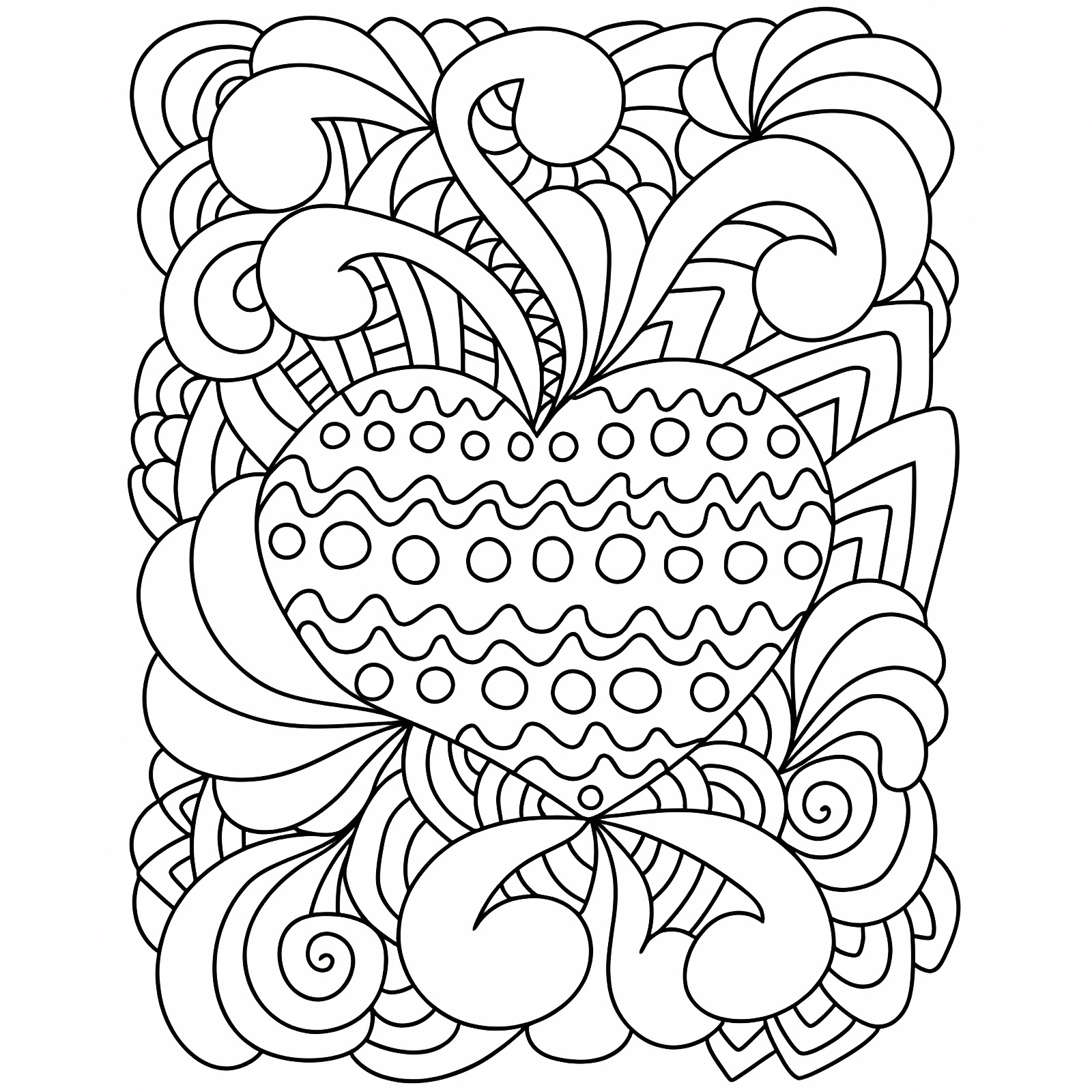 Love dove — Free printable coloring page
