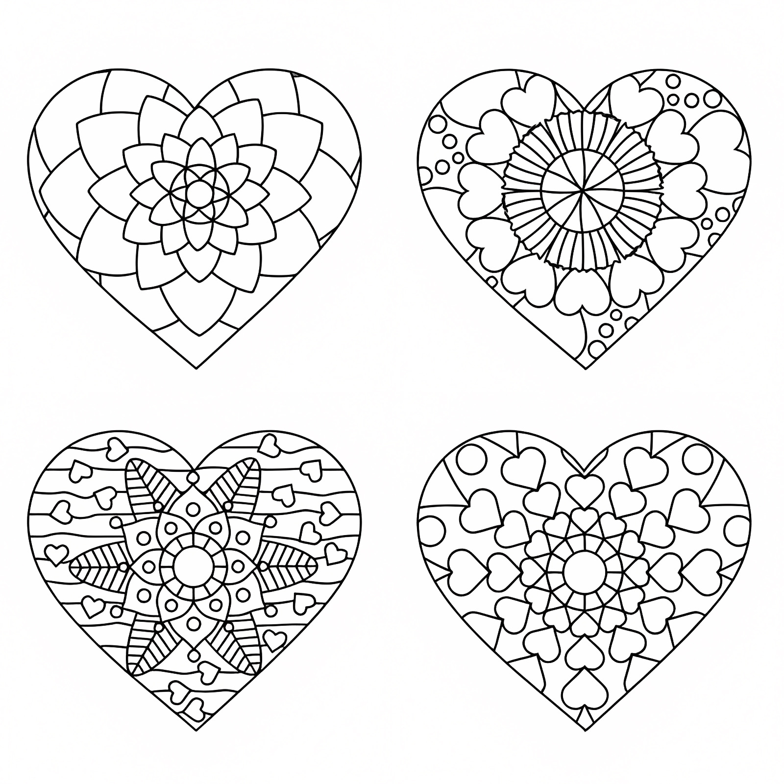 Rose bouquet — Free printable coloring page