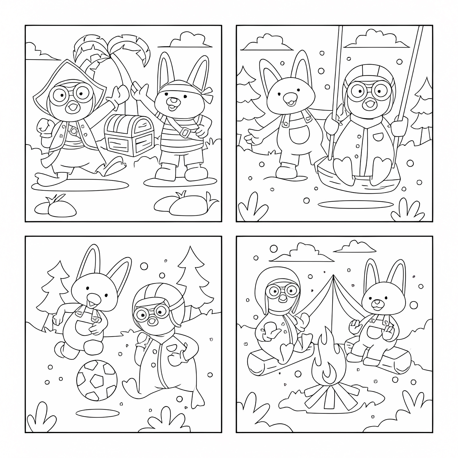 Personnage adorable pour enfants — Coloriage à imprimer gratuit