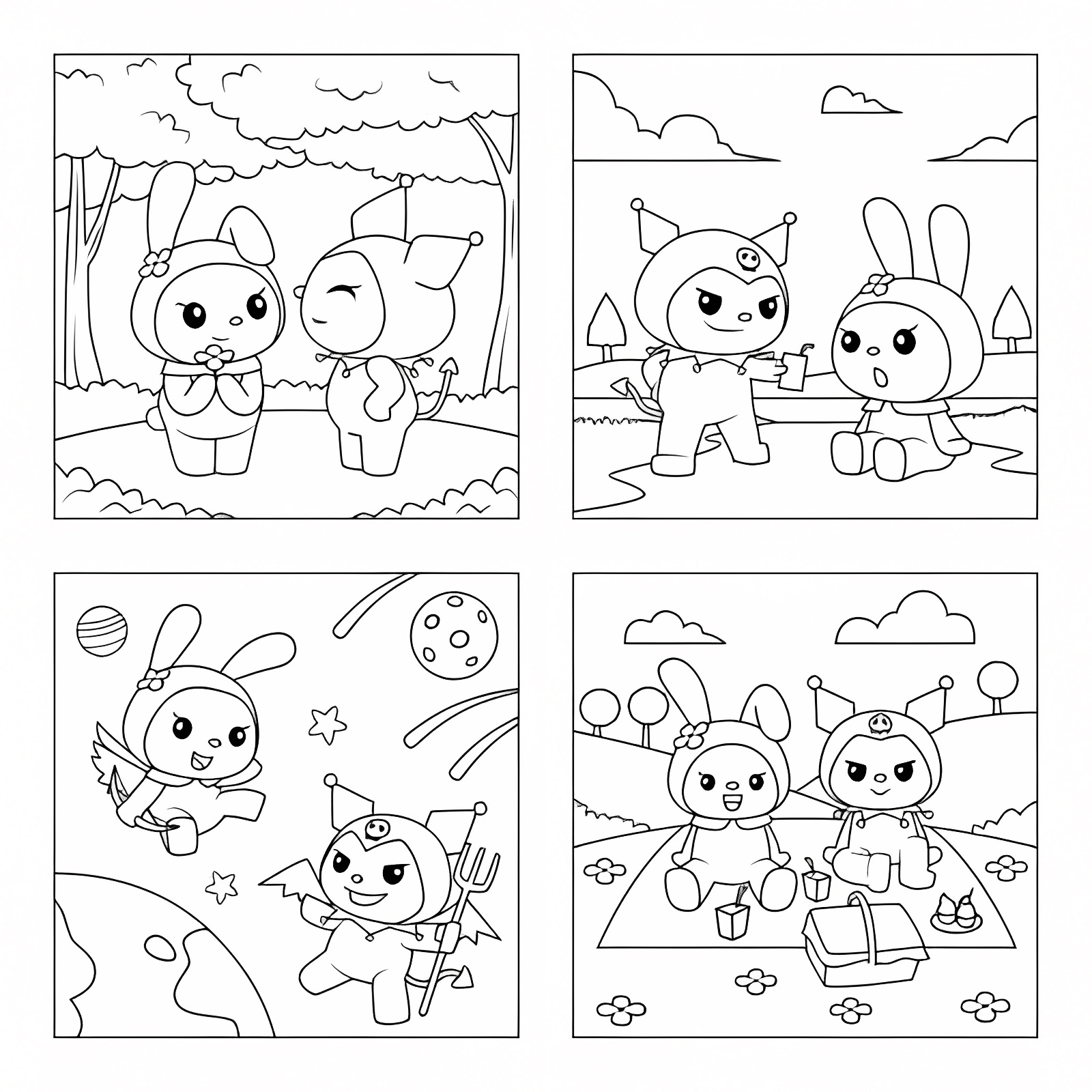 Manchot joueur dans la neige — Coloriage à imprimer gratuit