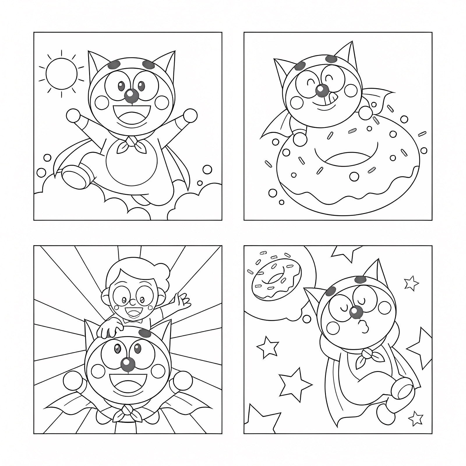 Manchot dans la saison froide — Coloriage à imprimer gratuit