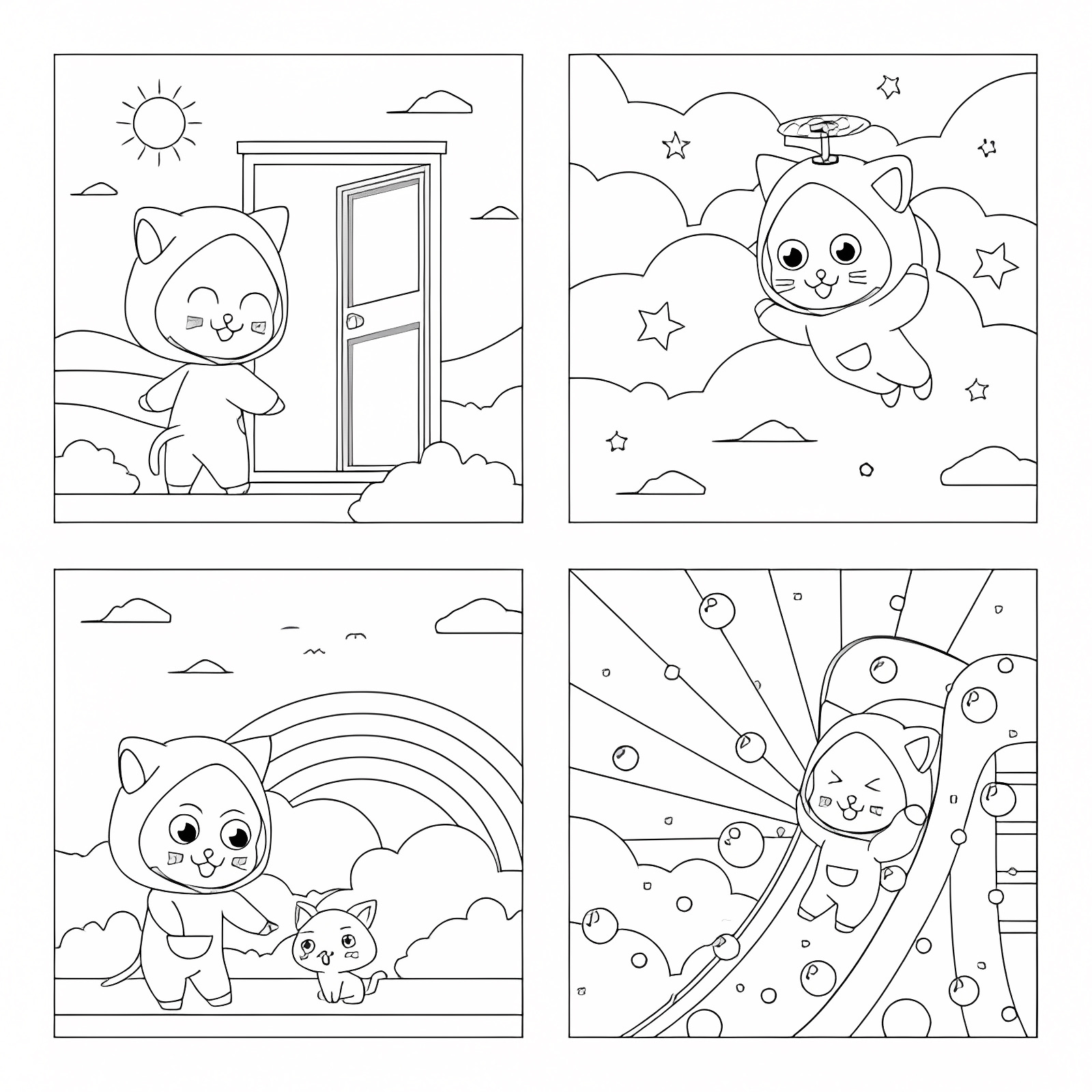 Lapin adorable pour les petits — Coloriage à imprimer gratuit