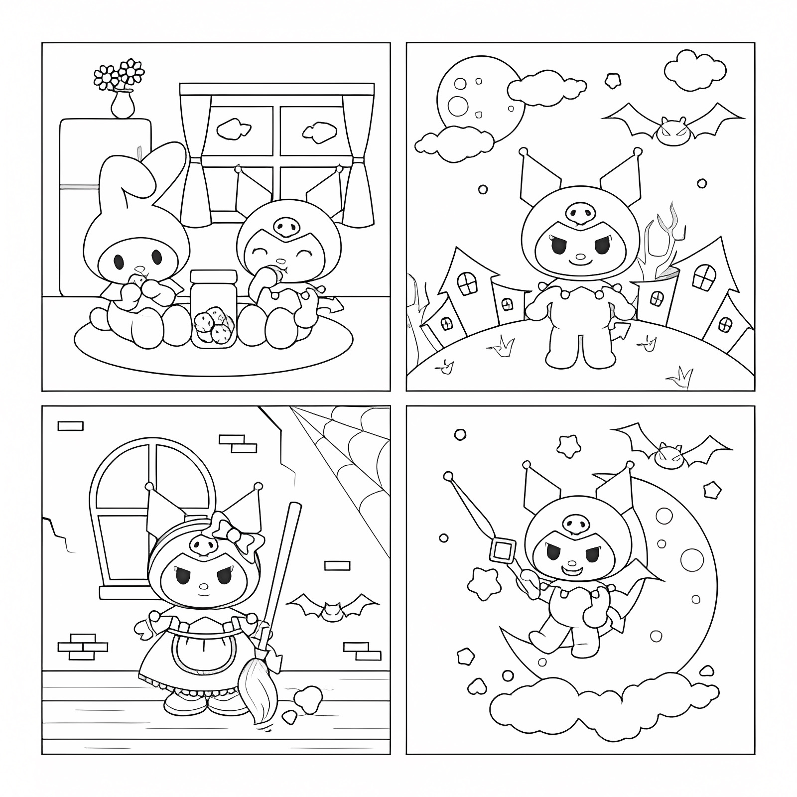 Enfant et son animal de compagnie — Coloriage à imprimer gratuit