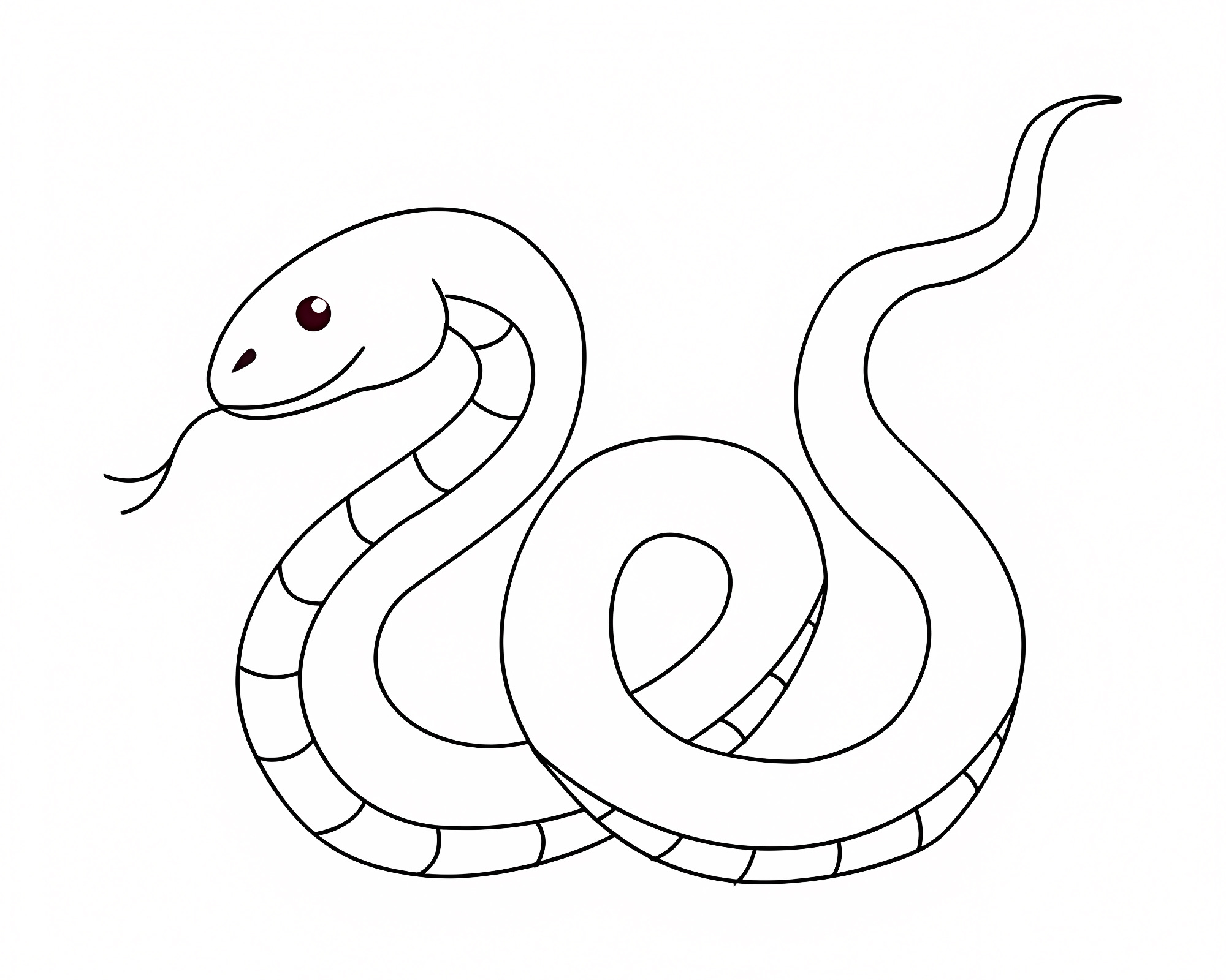 Cobra royal — Coloriage à imprimer gratuit