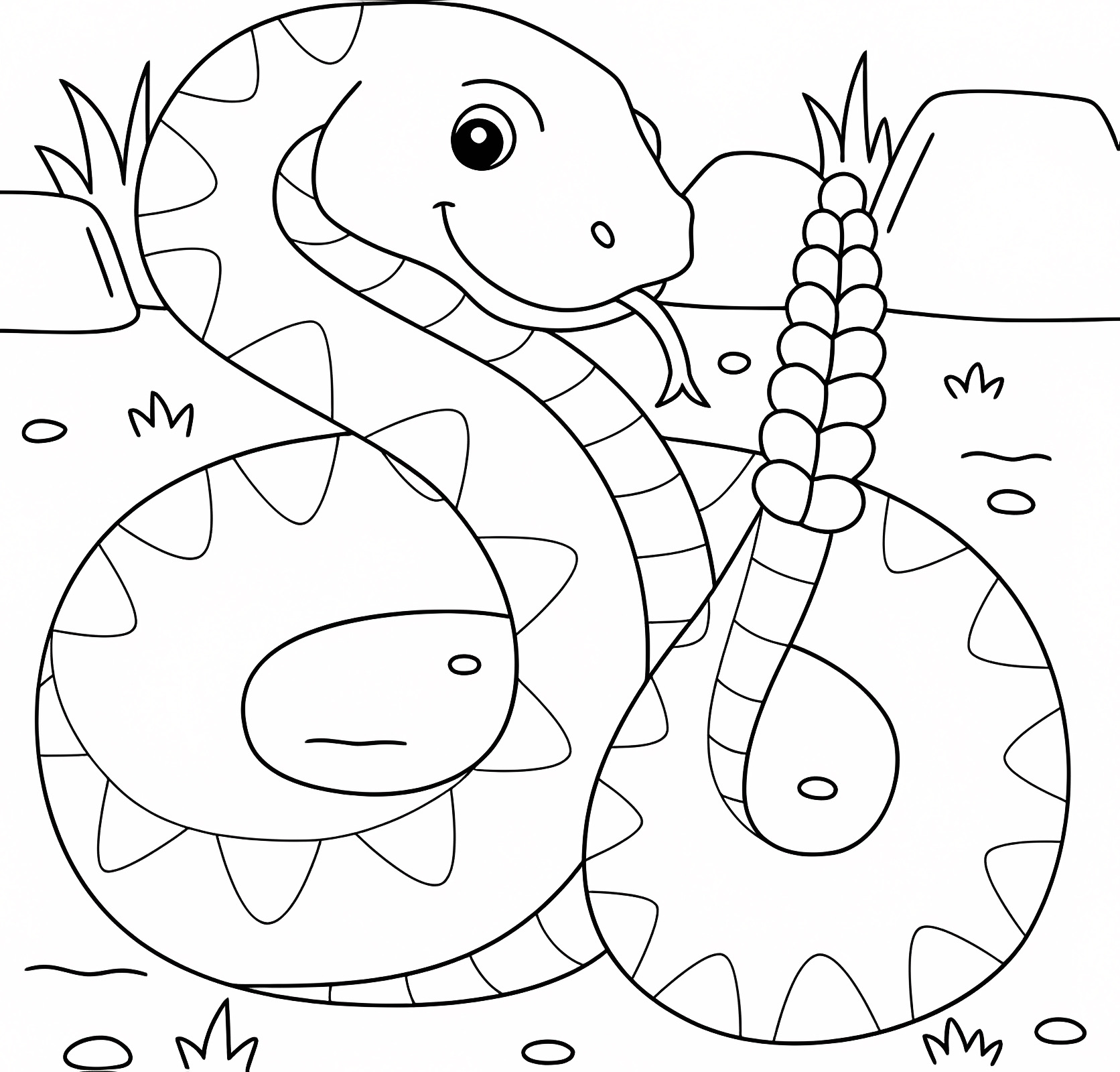 Cobra royal — Coloriage à imprimer gratuit