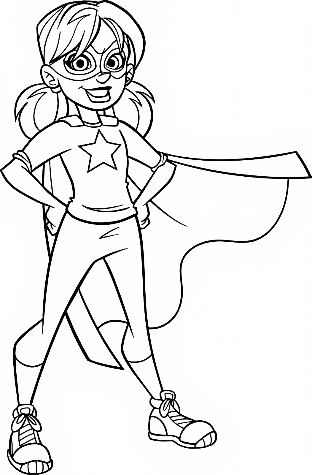 Héros masqué — Coloriage à imprimer gratuit