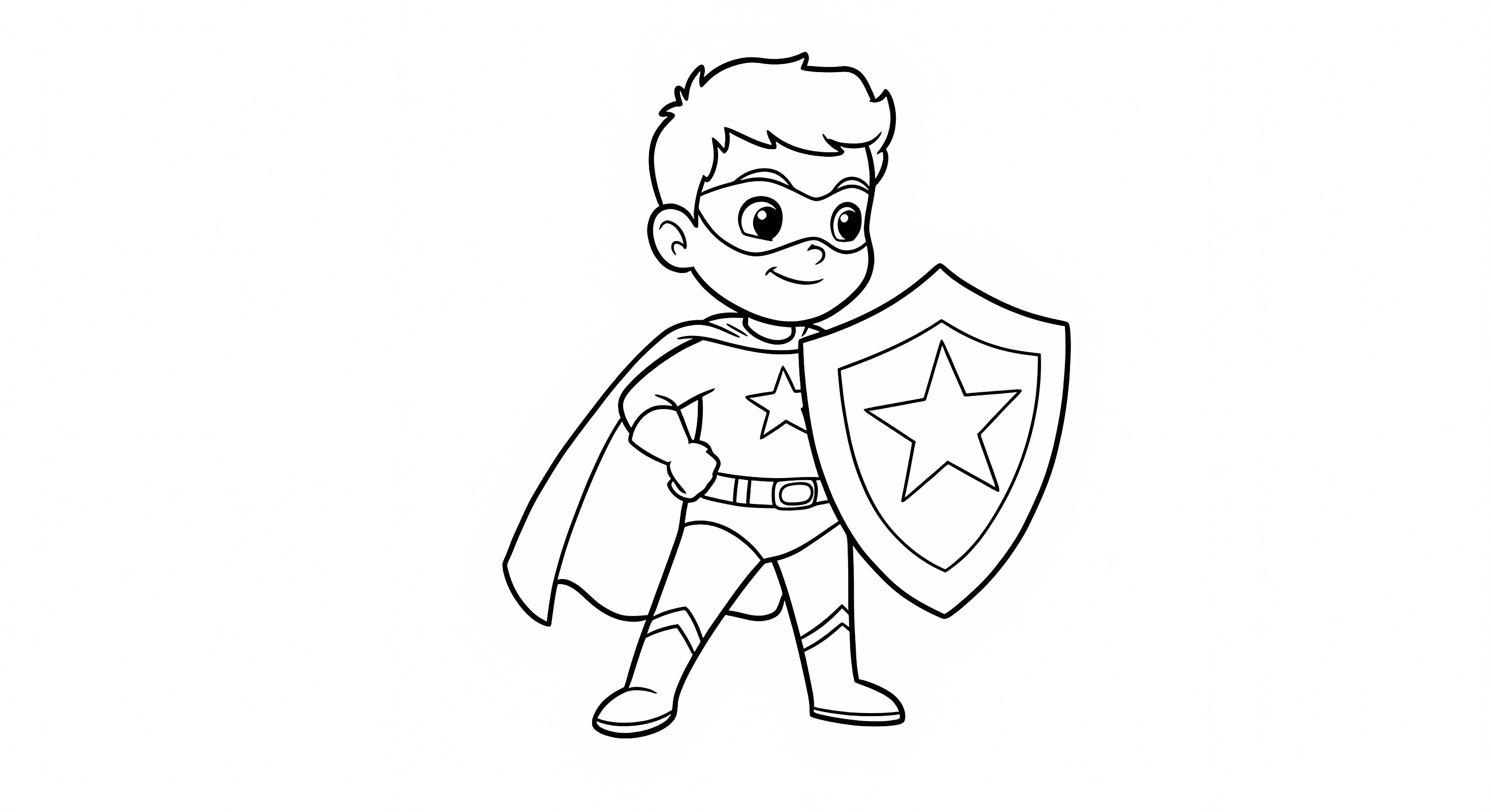 Héros qui sauve le monde — Coloriage à imprimer gratuit