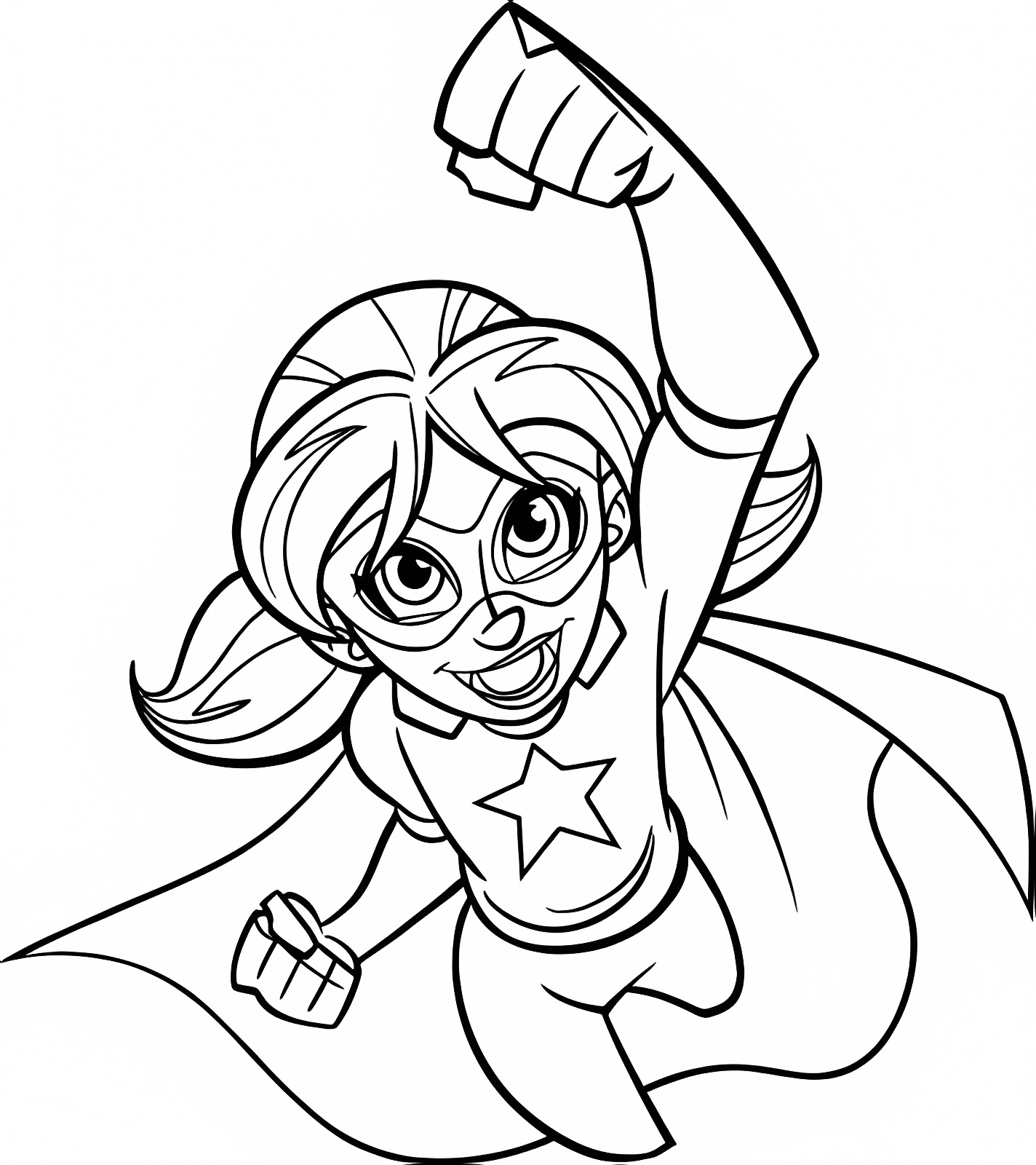 Héros masqué — Coloriage à imprimer gratuit